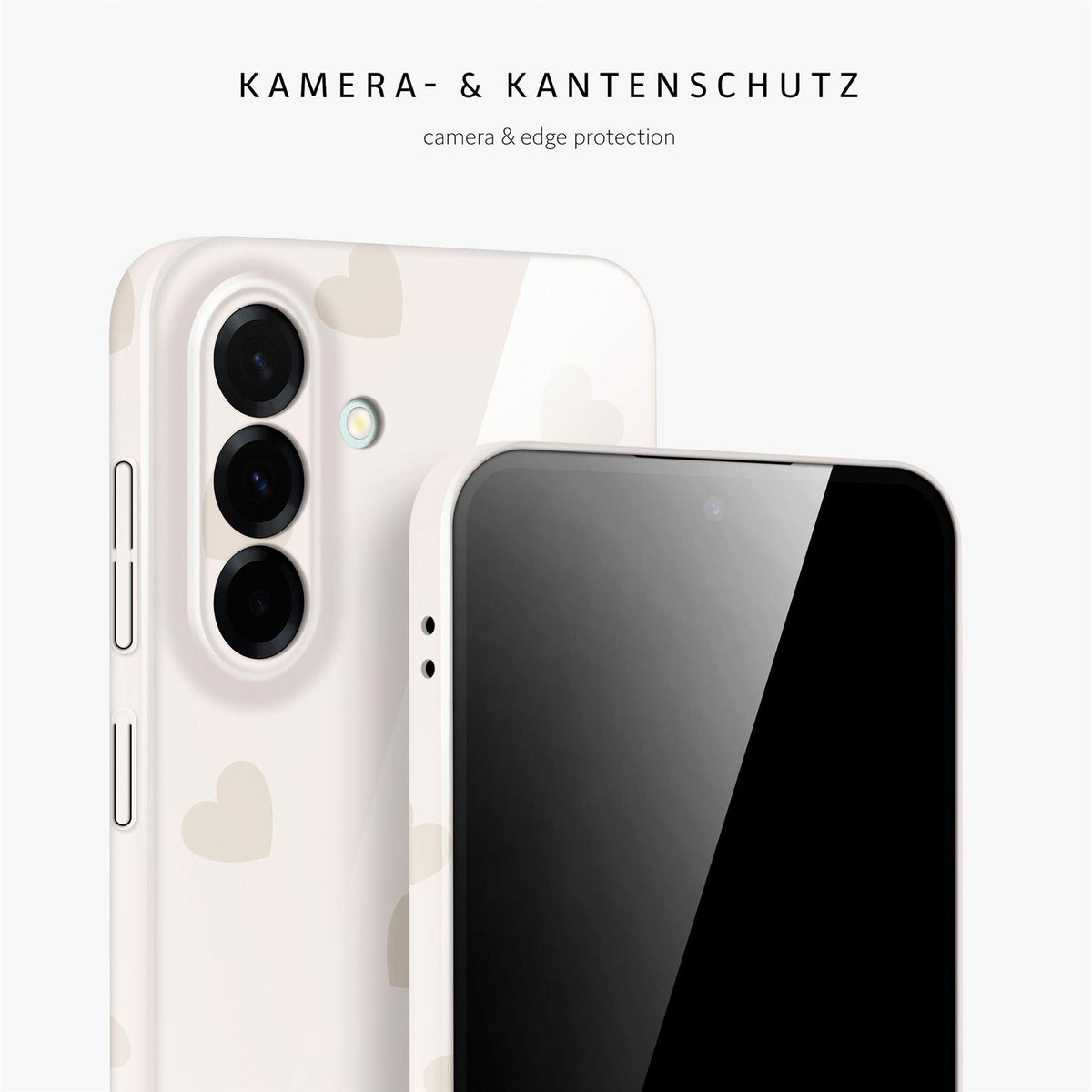 Splash Case für Samsung Galaxy A37 5G in der Farbe Latte Love (Braun / Beige)