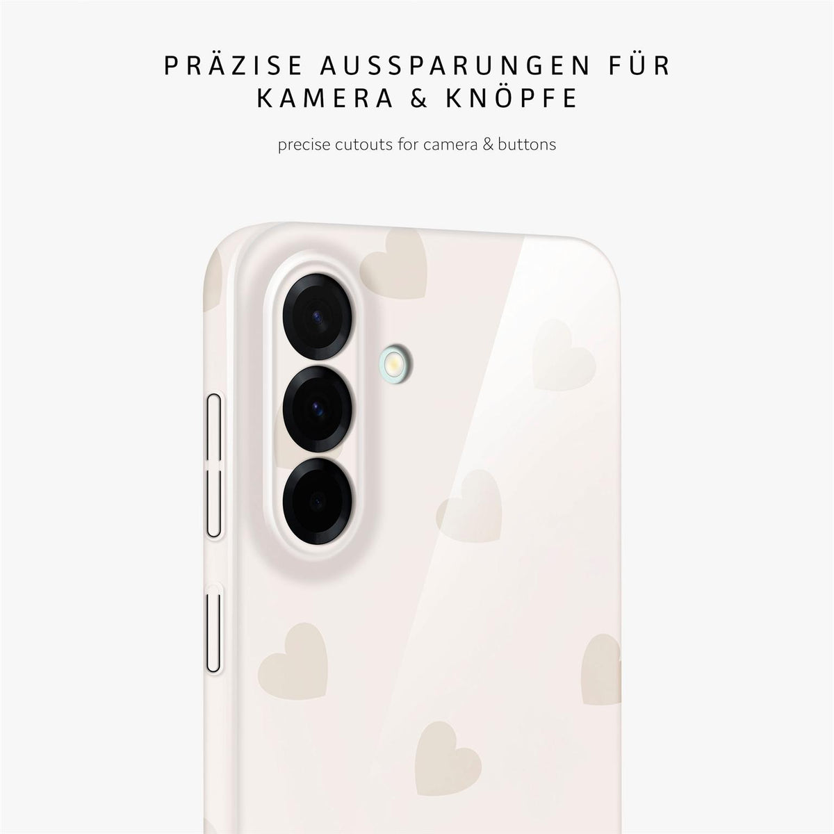 Splash Case für Samsung Galaxy A37 5G in der Farbe Latte Love (Braun / Beige)