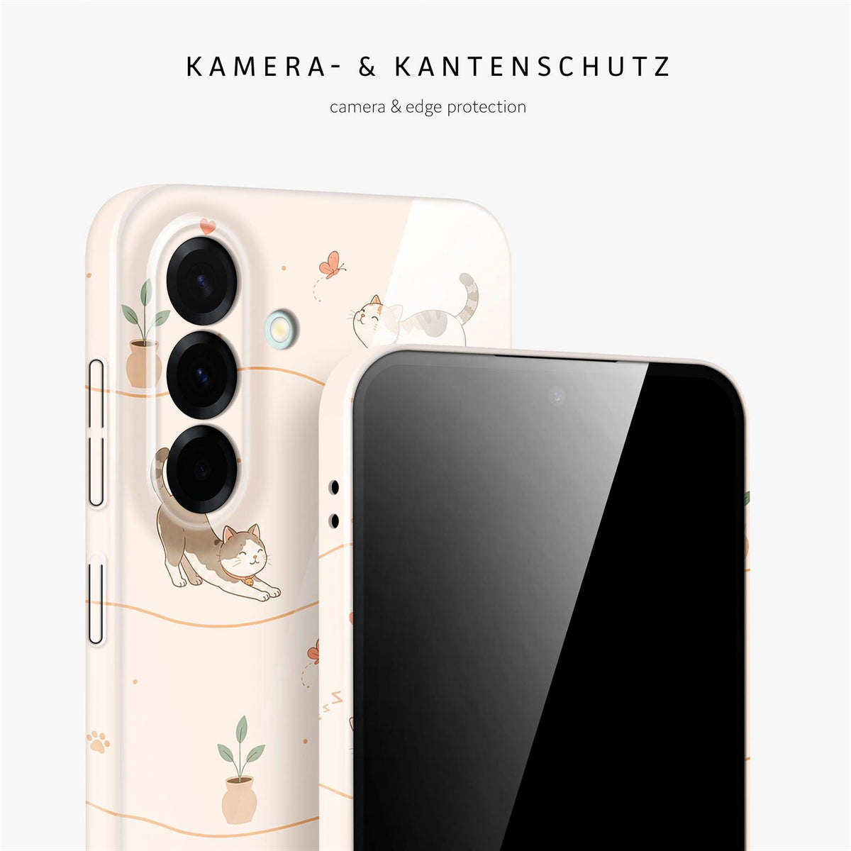 Splash Case für Samsung Galaxy A37 5G in der Farbe Catnap Club (Braun / Beige)