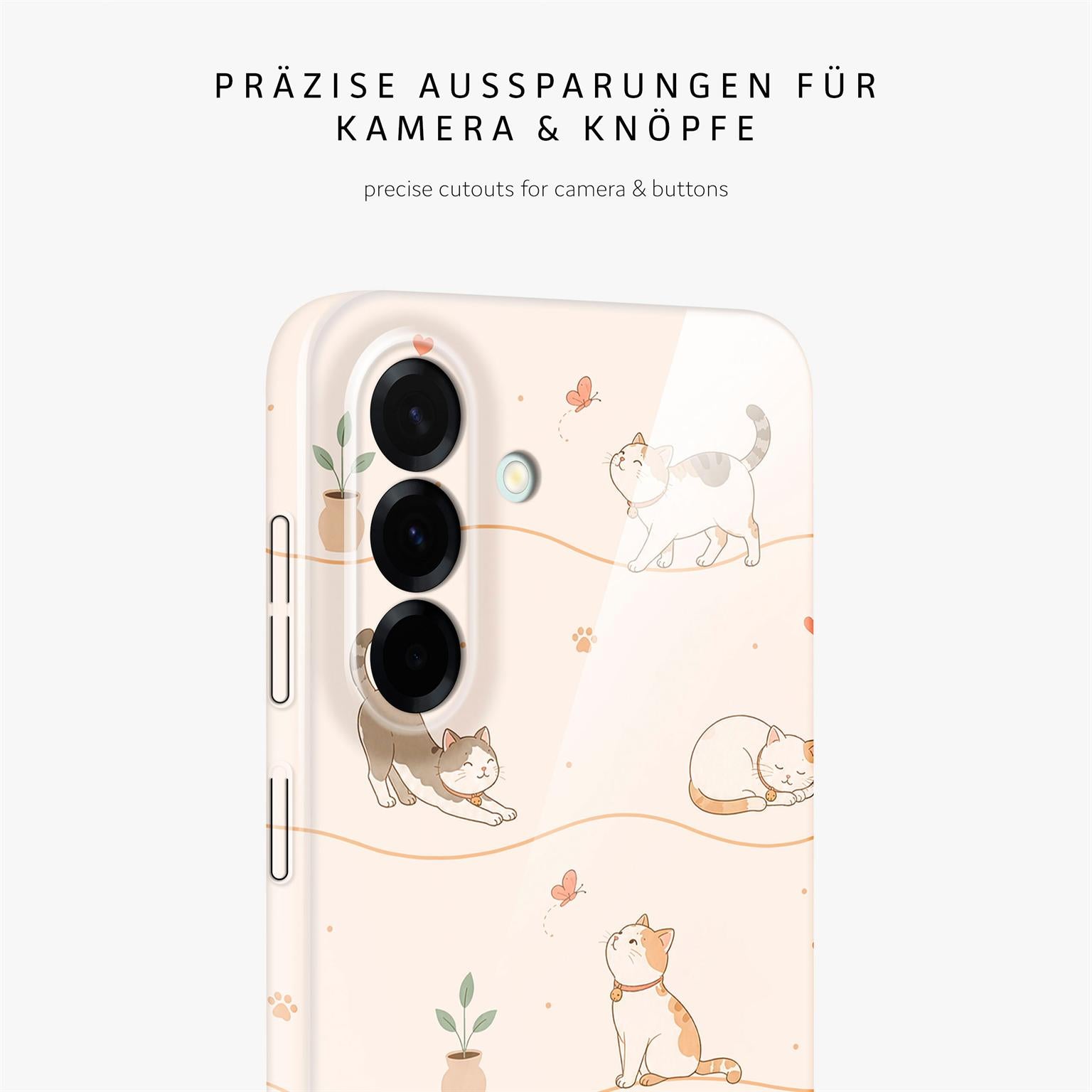 Splash Case für Samsung Galaxy A37 5G in der Farbe Catnap Club (Braun / Beige)