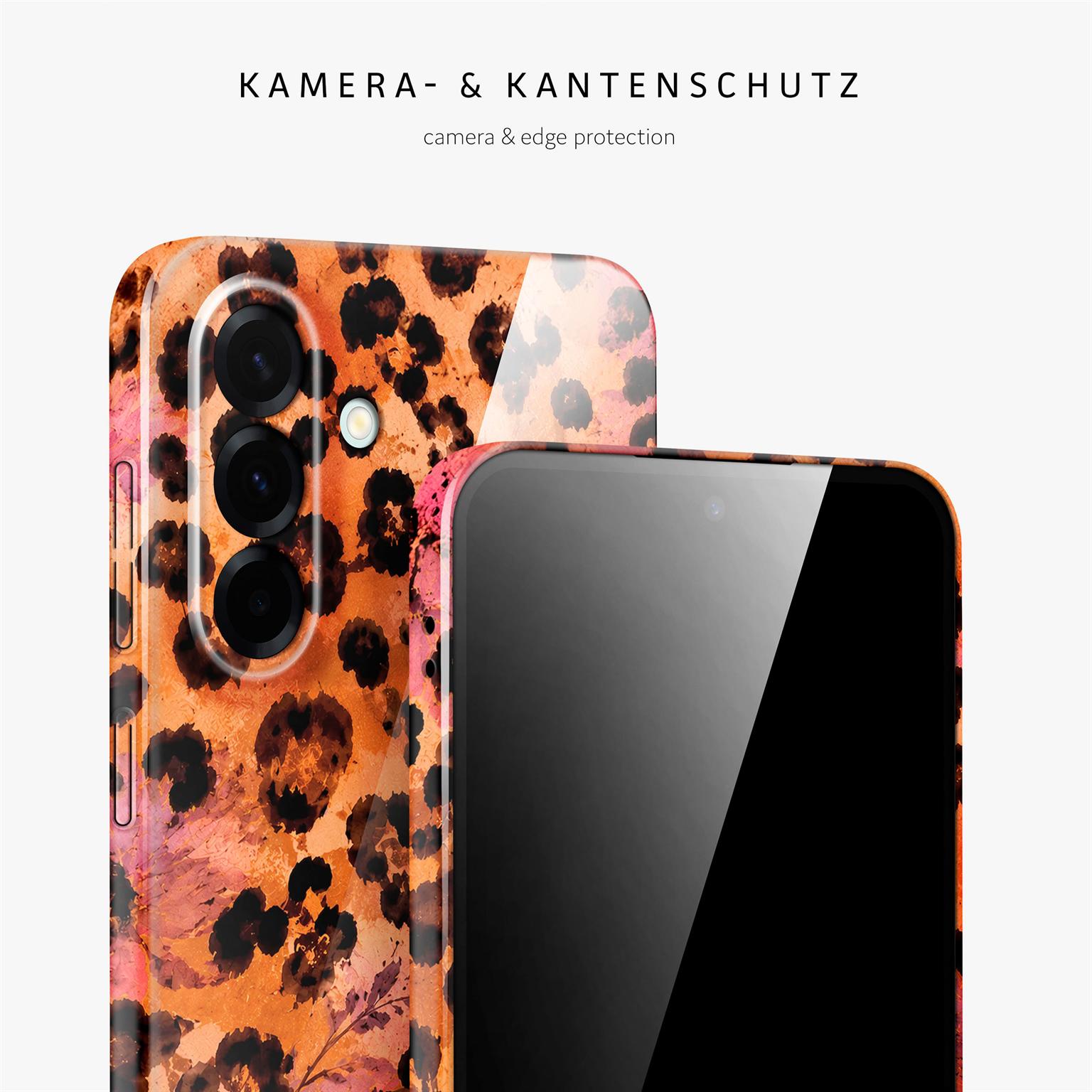 Splash Case für Samsung Galaxy A37 5G in der Farbe Glam Safari (Orange)