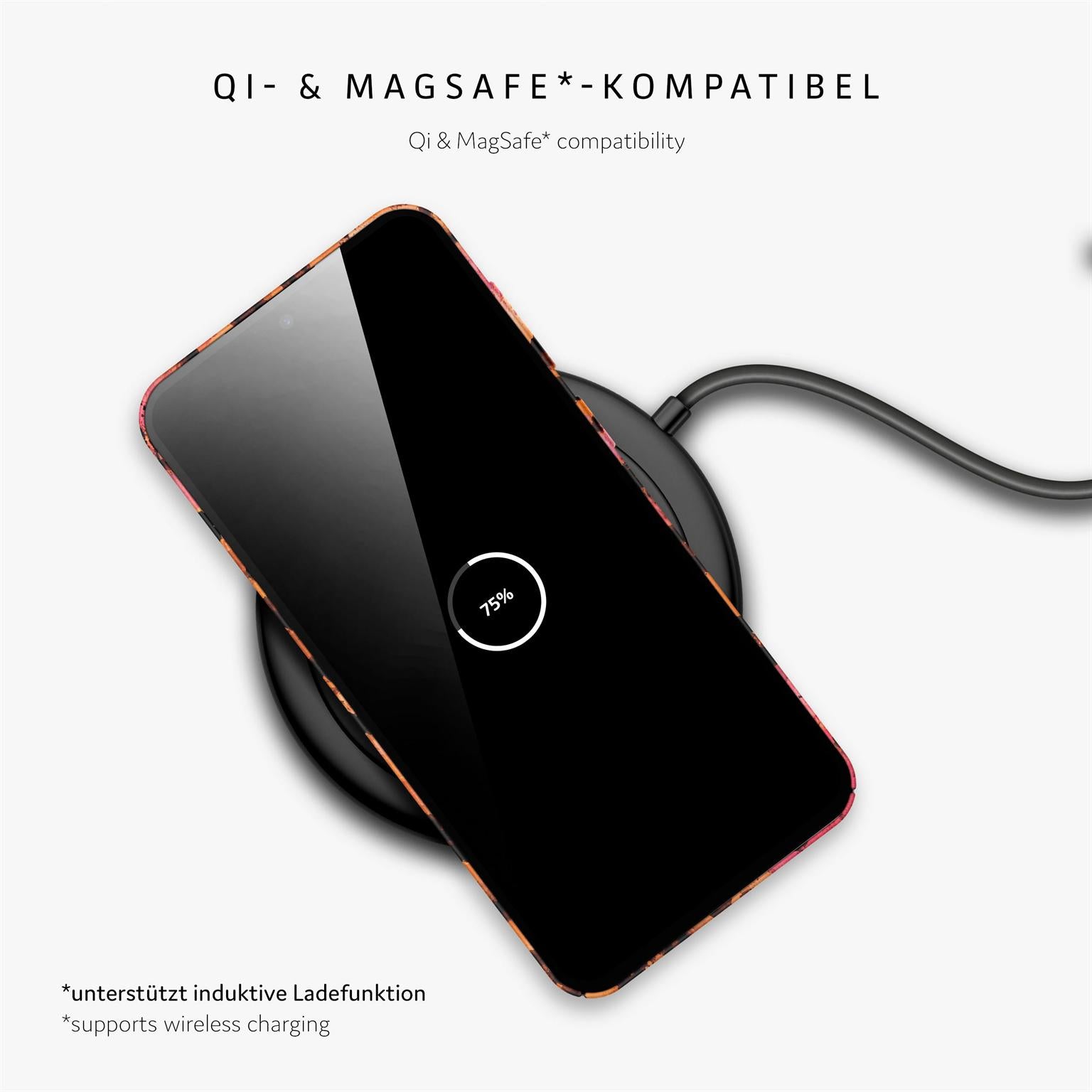 Splash Case für Samsung Galaxy A37 5G in der Farbe Glam Safari (Orange)