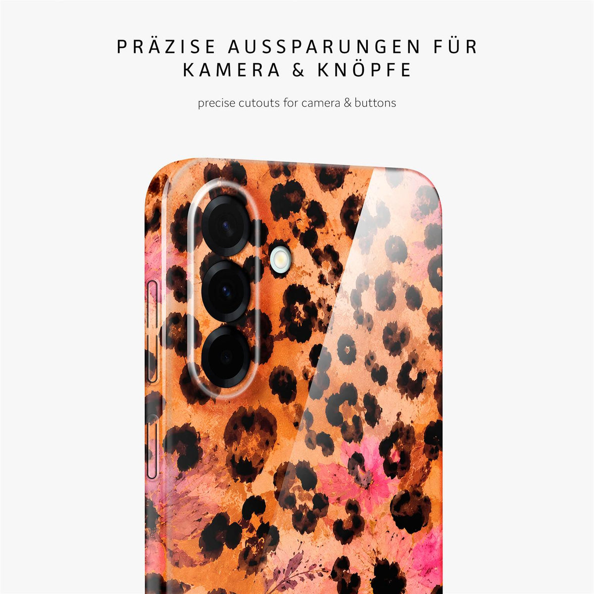 Splash Case für Samsung Galaxy A37 5G in der Farbe Glam Safari (Orange)