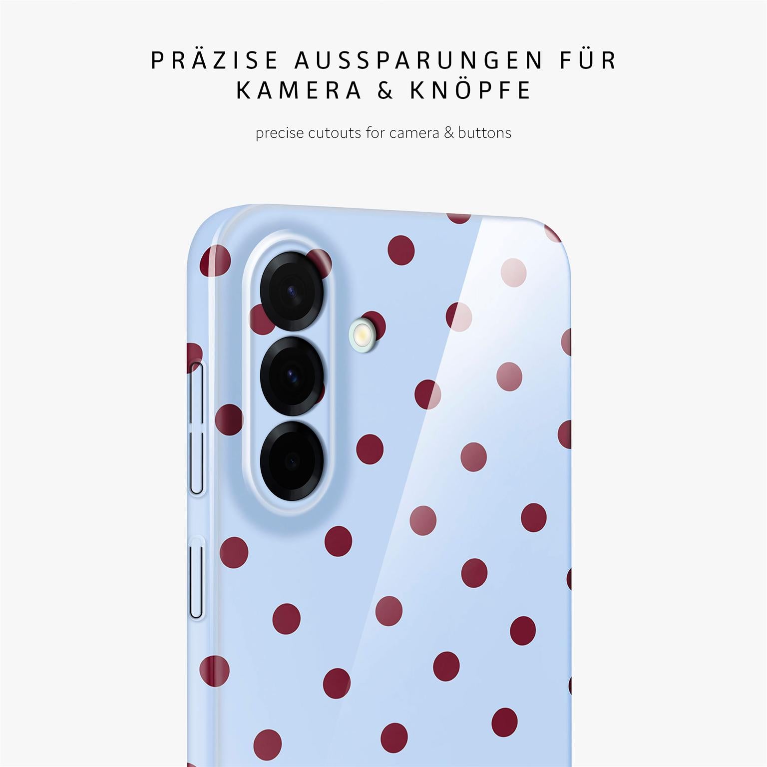 Splash Case für Samsung Galaxy A37 5G in der Farbe Cherry Sky (Blau)