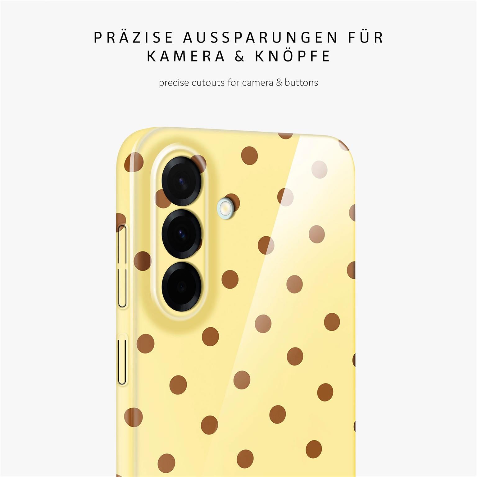 Splash Case für Samsung Galaxy A37 5G in der Farbe Buttercup Freckles (Gelb)