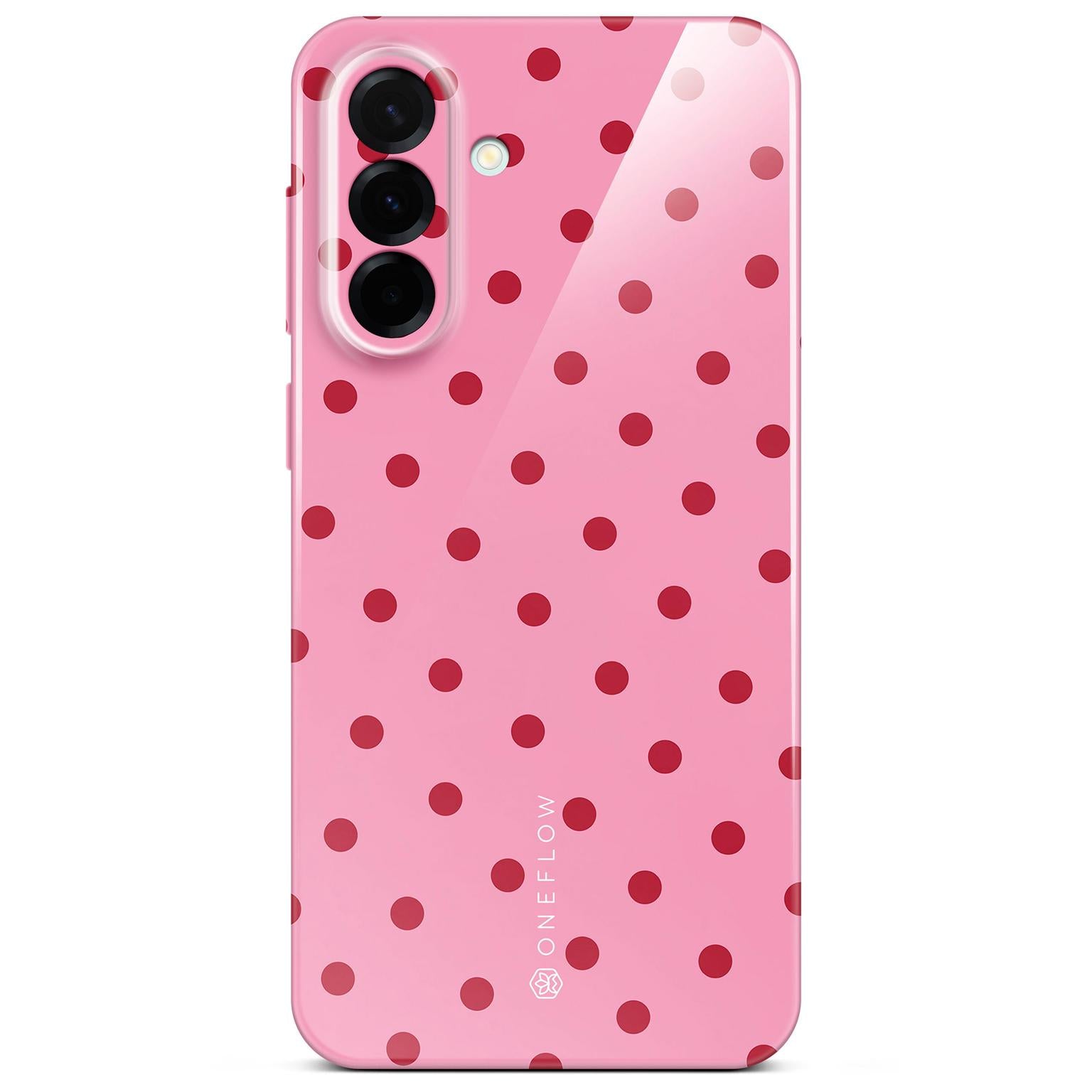 Splash Case für Samsung Galaxy A37 5G in der Farbe Berry Dots (Rosa / Pink)