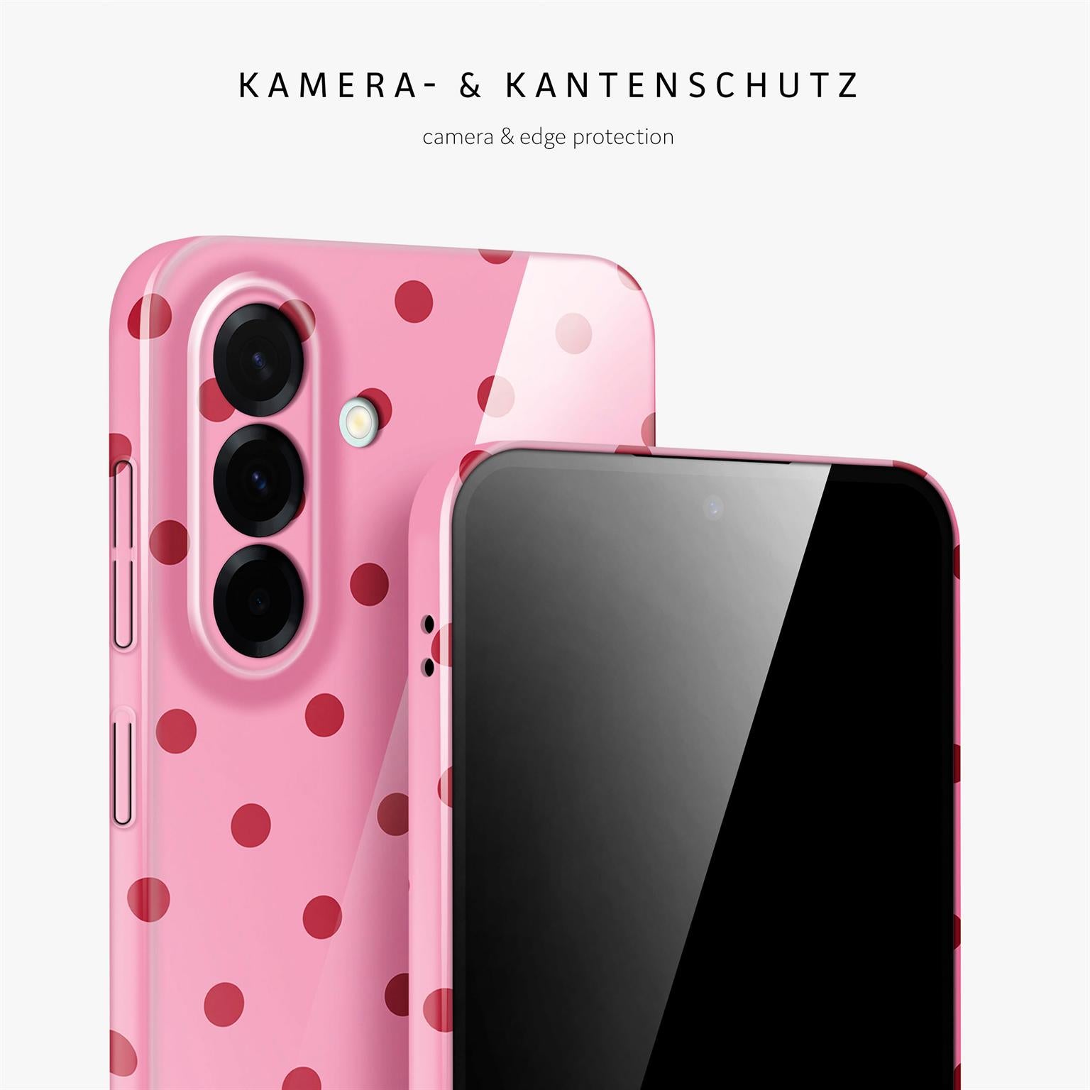 Splash Case für Samsung Galaxy A37 5G in der Farbe Berry Dots (Rosa / Pink)