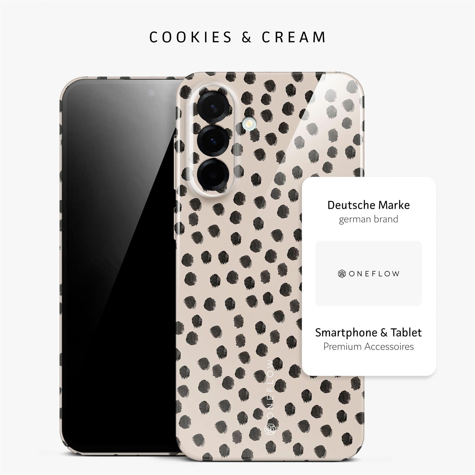 Splash Case für Samsung Galaxy A37 5G in der Farbe Cookies & Cream (Braun / Beige)