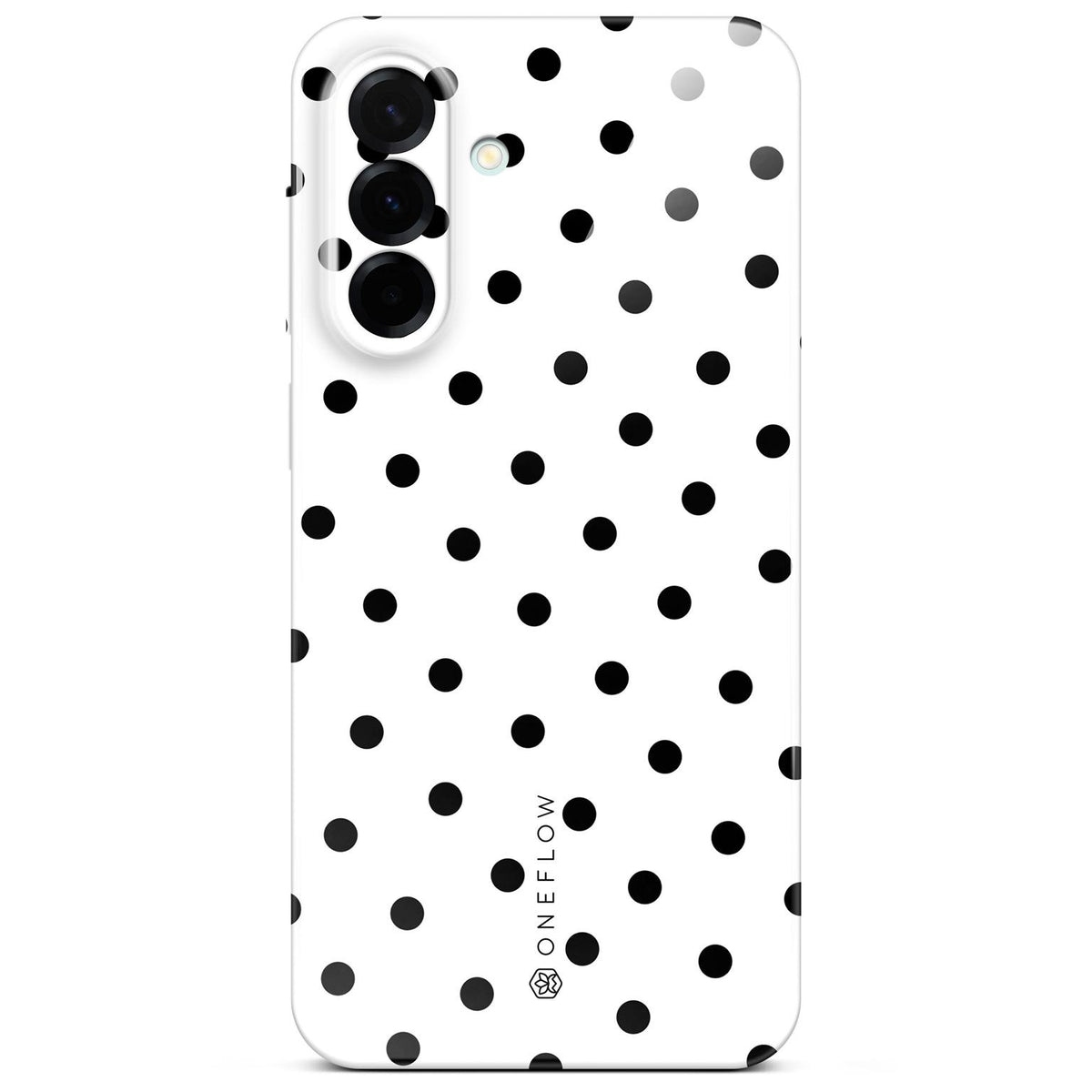 Splash Case für Samsung Galaxy A37 5G in der Farbe Polka Noir (Weiß)