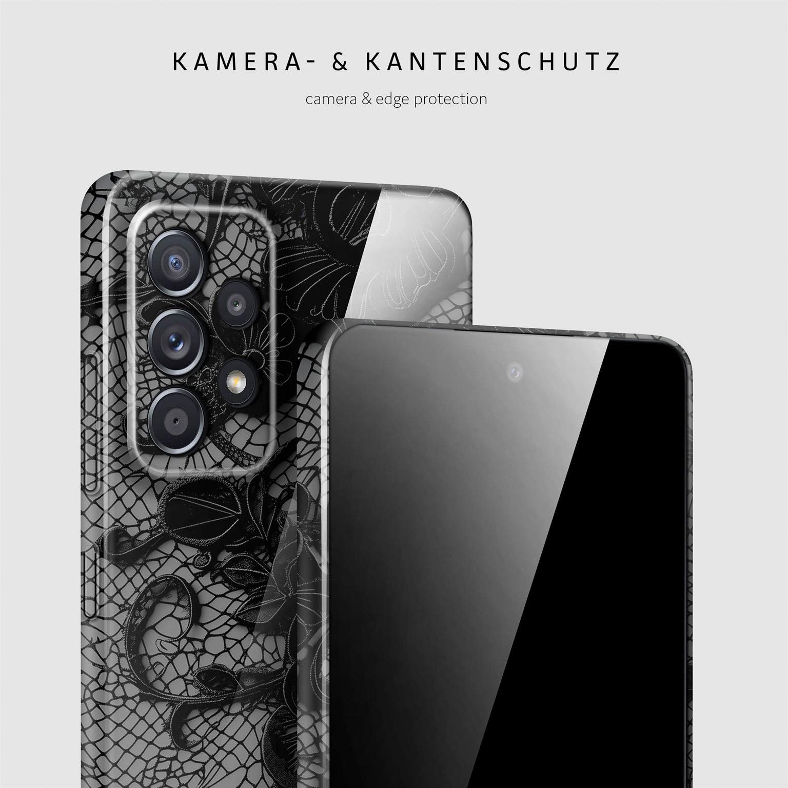 Splash Case für Samsung Galaxy A52 5G in der Farbe Delicate Dream (Schwarz)