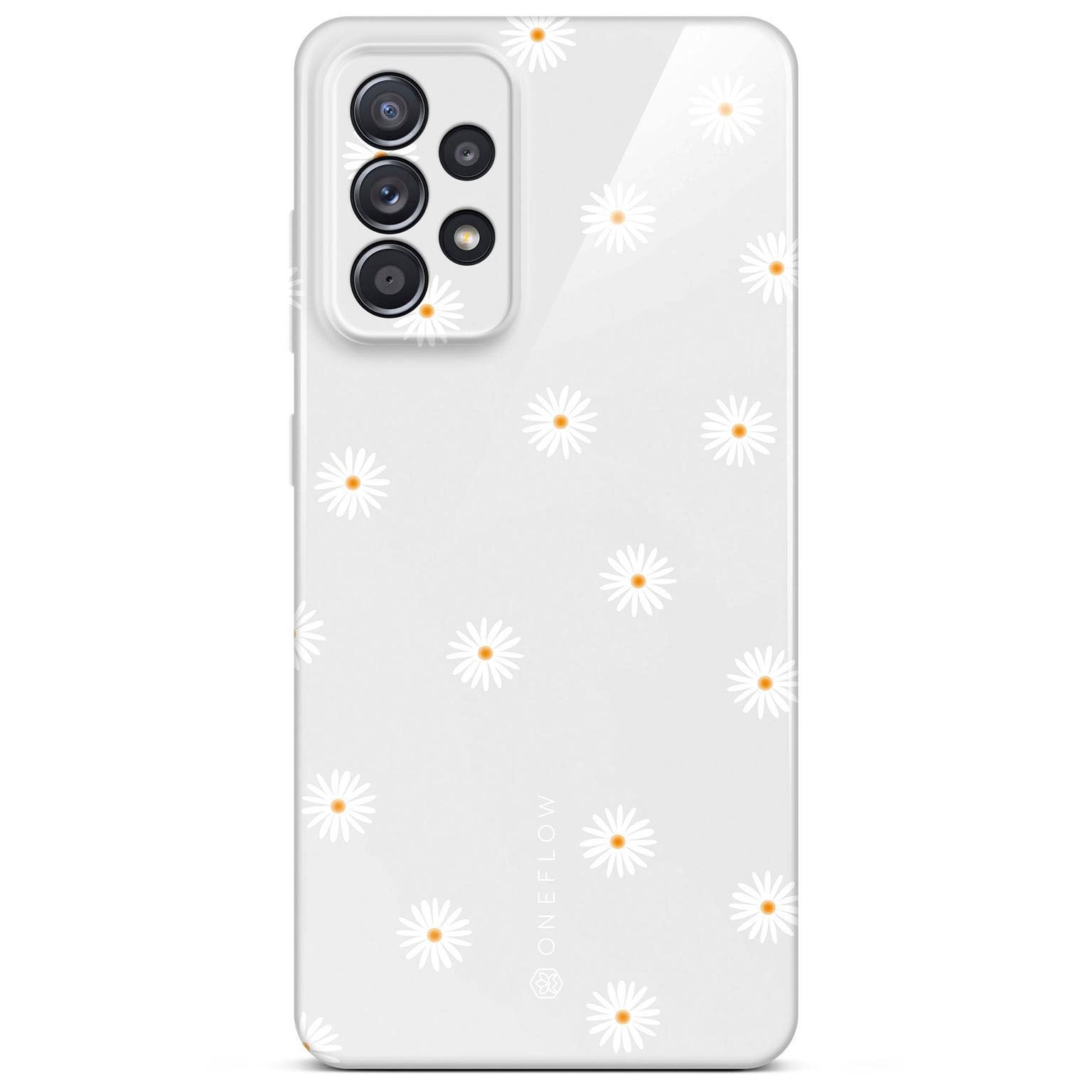 Splash Case für Samsung Galaxy A52 5G in der Farbe Daisy Delight (Weiß)