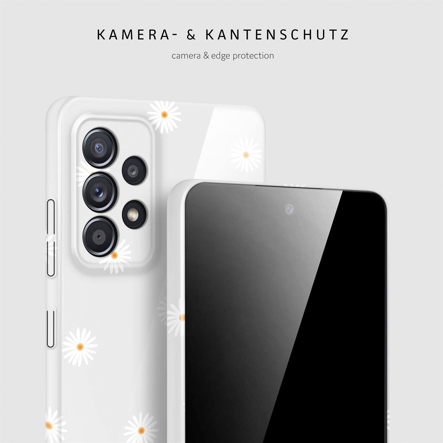 Splash Case für Samsung Galaxy A52 5G in der Farbe Daisy Delight (Weiß)