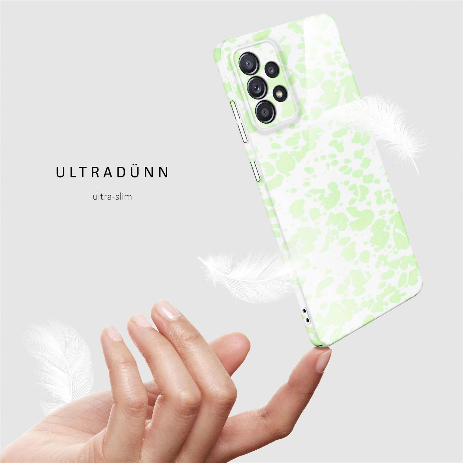 Splash Case für Samsung Galaxy A52 5G in der Farbe Mint Mirage (Grün)