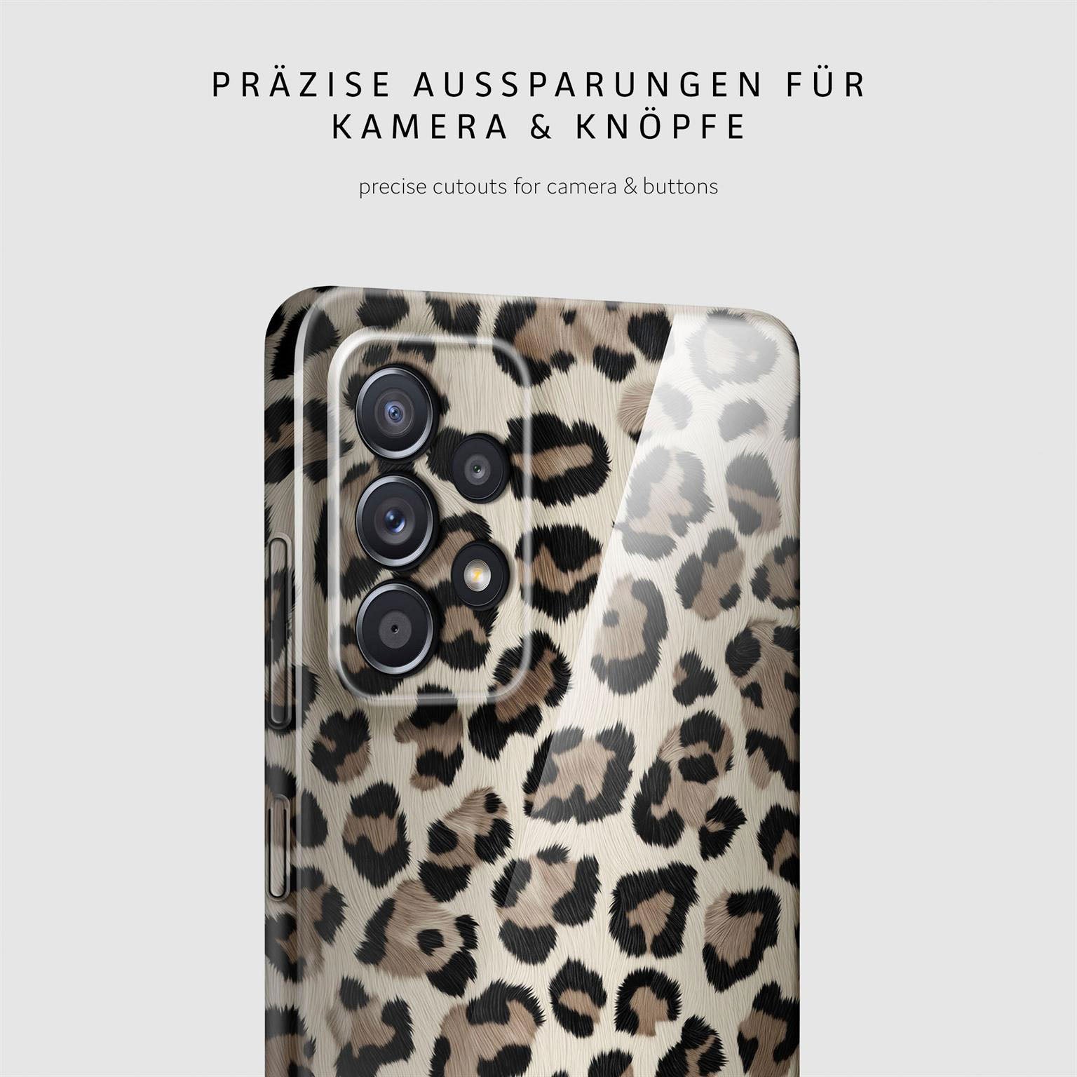 Wild Cover für Samsung Galaxy A52 5G in der Farbe Golden Leopard (Gold)