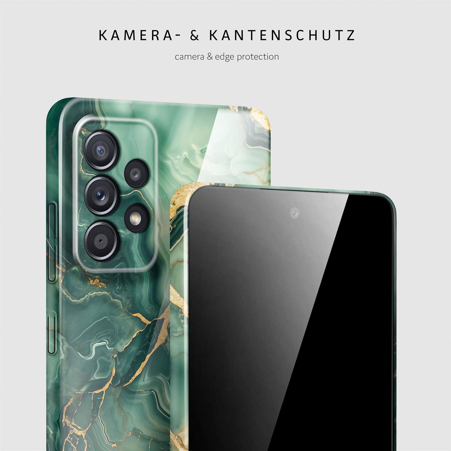 Bliss Cover für Samsung Galaxy A52 5G in der Farbe Emerald Flow (Grün)