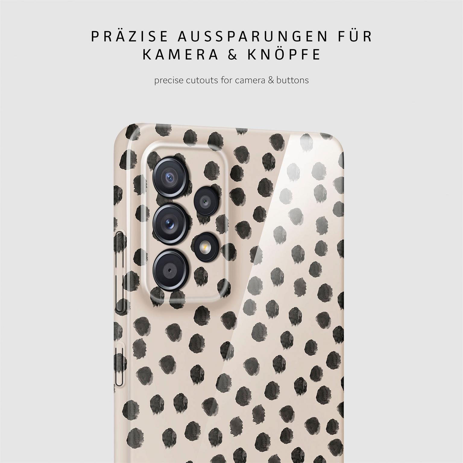 Splash Case für Samsung Galaxy A52 5G in der Farbe Cookies & Cream (Braun / Beige)