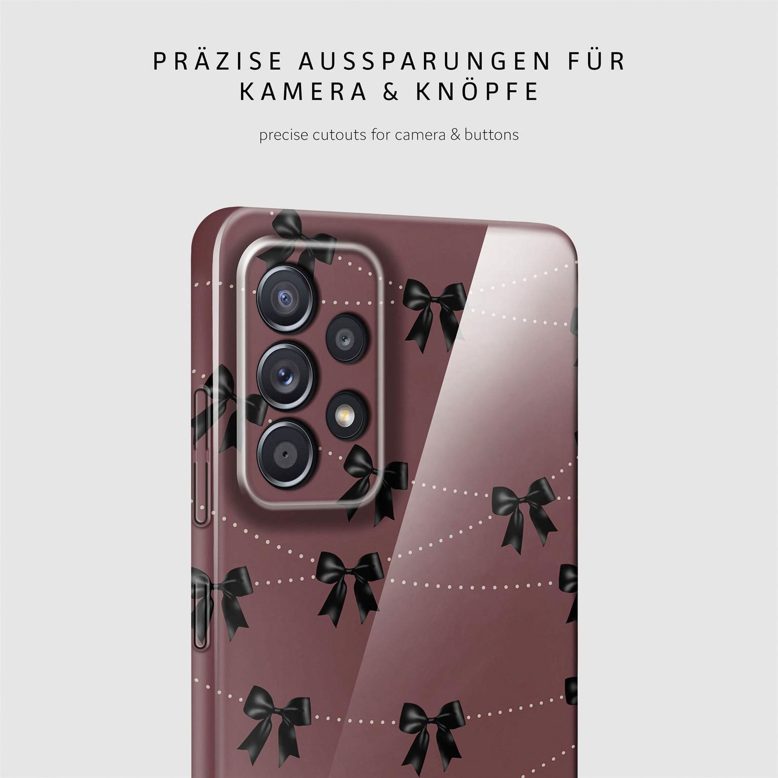 Splash Case für Samsung Galaxy A52 5G in der Farbe Parisian Kiss (Rot)