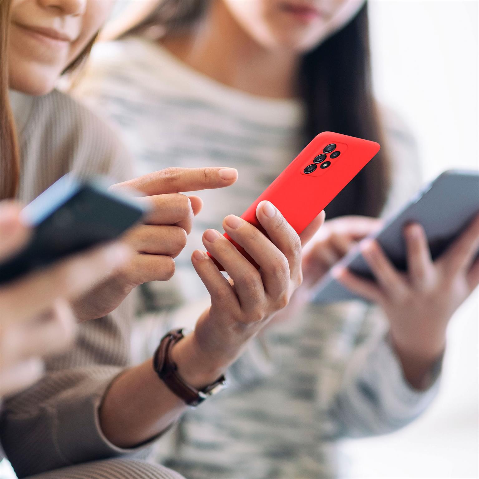 Soft Case für Samsung Galaxy A52 5G in der Farbe Rubin (Rot)