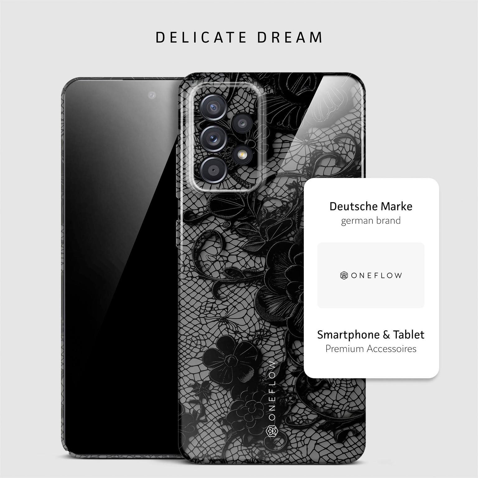 Splash Case für Samsung Galaxy A52 in der Farbe Delicate Dream (Schwarz)