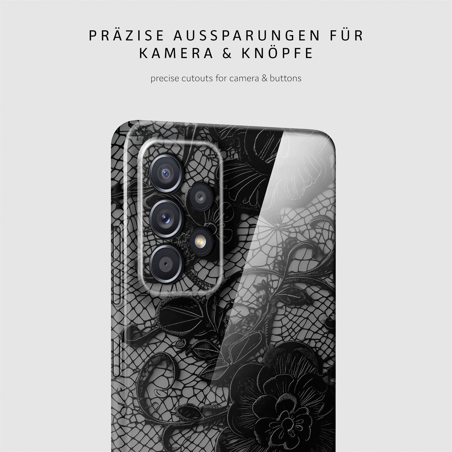 Splash Case für Samsung Galaxy A52 in der Farbe Delicate Dream (Schwarz)