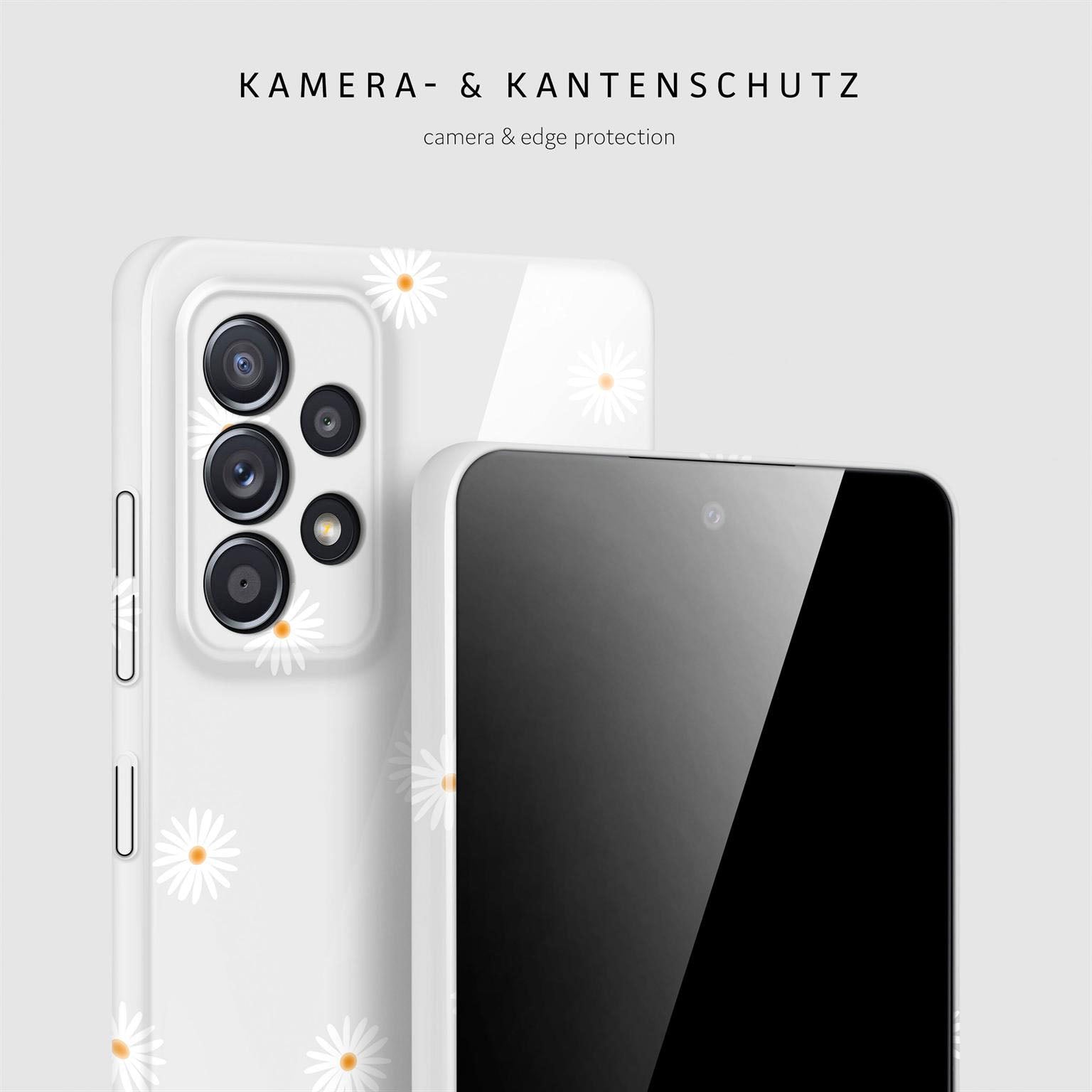 Splash Case für Samsung Galaxy A52 in der Farbe Daisy Delight (Weiß)