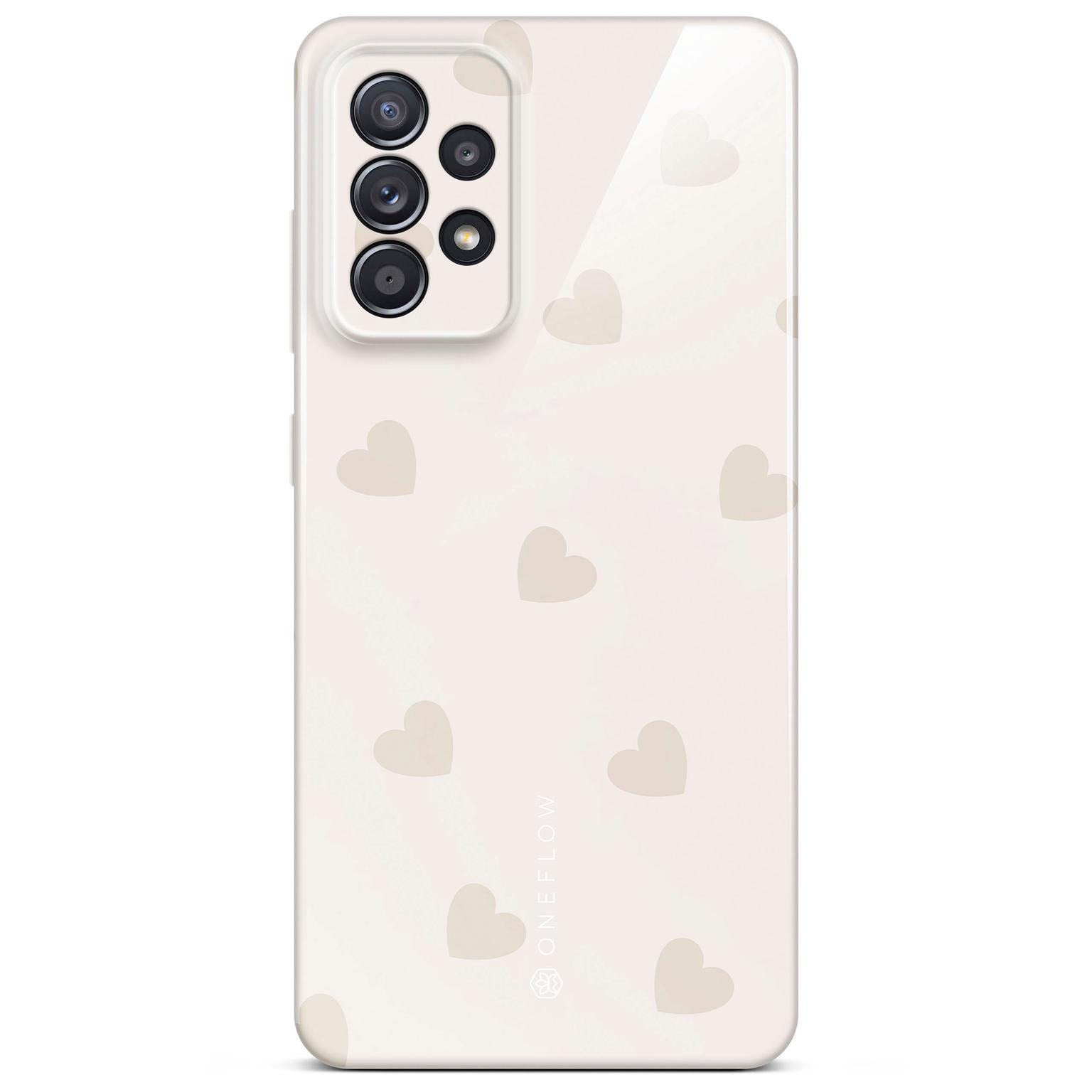 Splash Case für Samsung Galaxy A52 in der Farbe Latte Love (Braun / Beige)