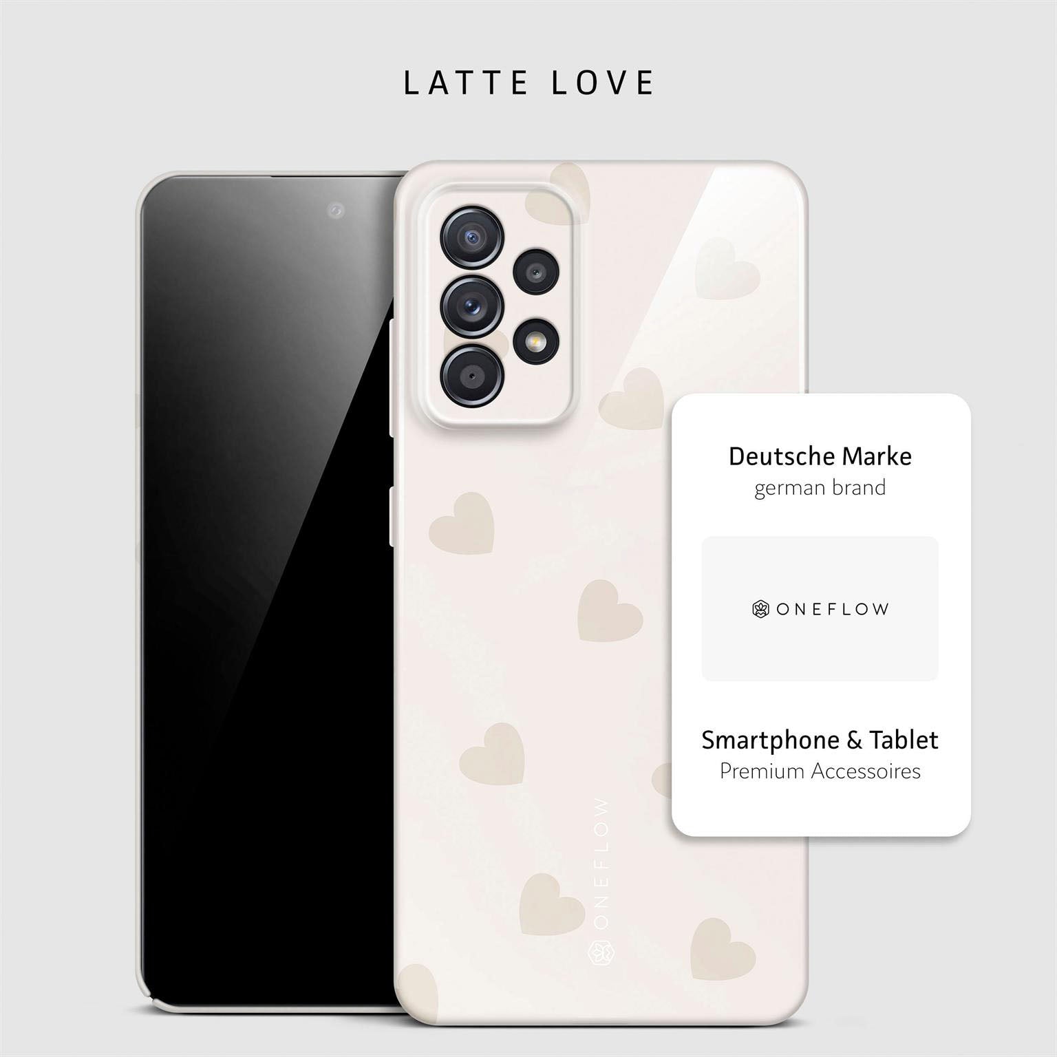 Splash Case für Samsung Galaxy A52 in der Farbe Latte Love (Braun / Beige)