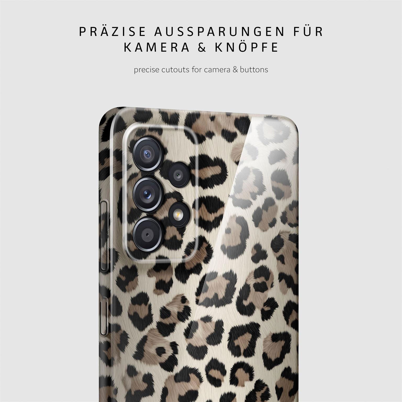 Wild Cover für Samsung Galaxy A52 in der Farbe Golden Leopard (Gold)