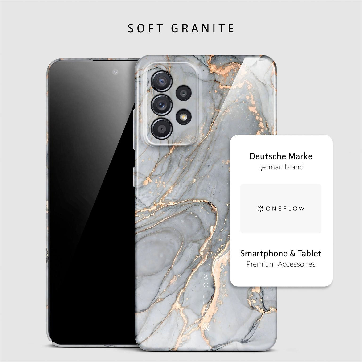 Bliss Cover für Samsung Galaxy A52 in der Farbe Soft Granite (Grau)