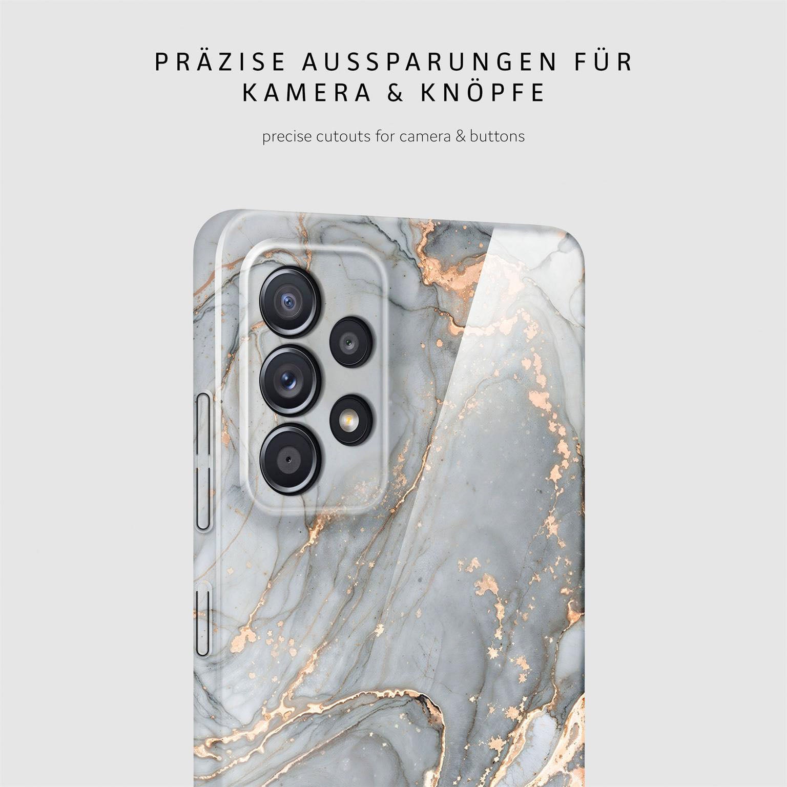 Bliss Cover für Samsung Galaxy A52 in der Farbe Soft Granite (Grau)
