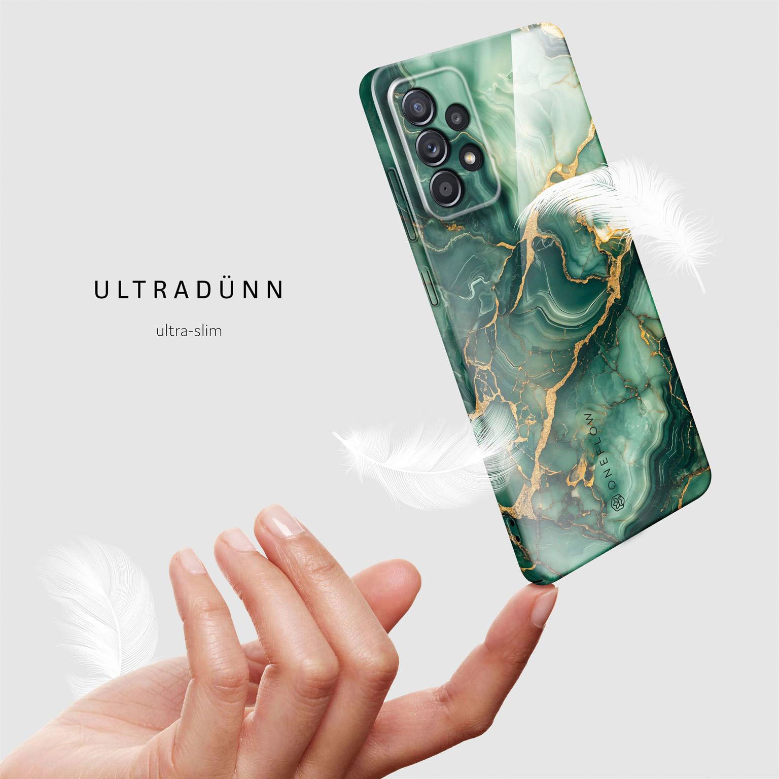 Bliss Cover für Samsung Galaxy A52 in der Farbe Emerald Flow (Grün)