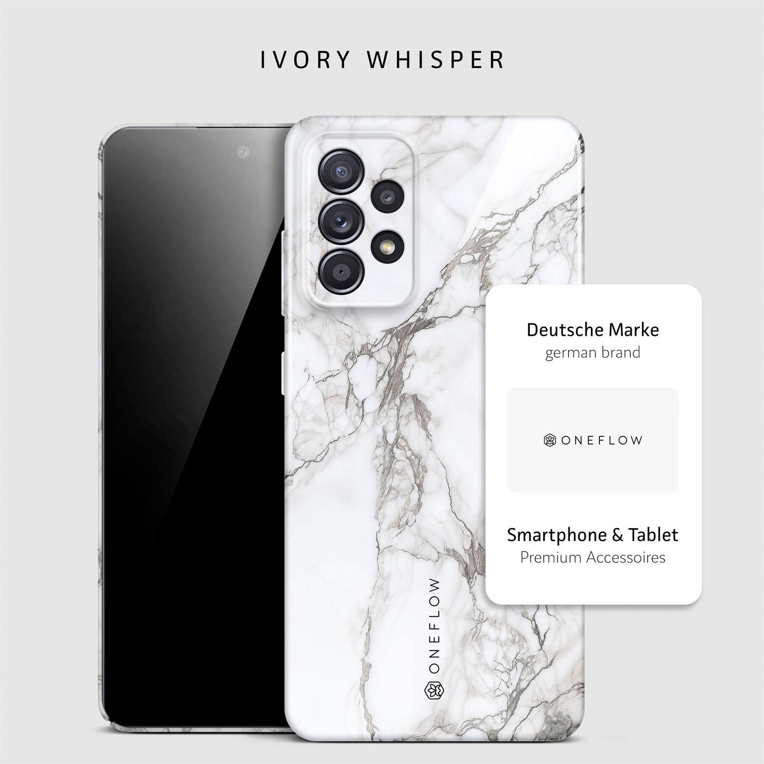 Bliss Cover für Samsung Galaxy A52 in der Farbe Ivory Whisper (Weiß)