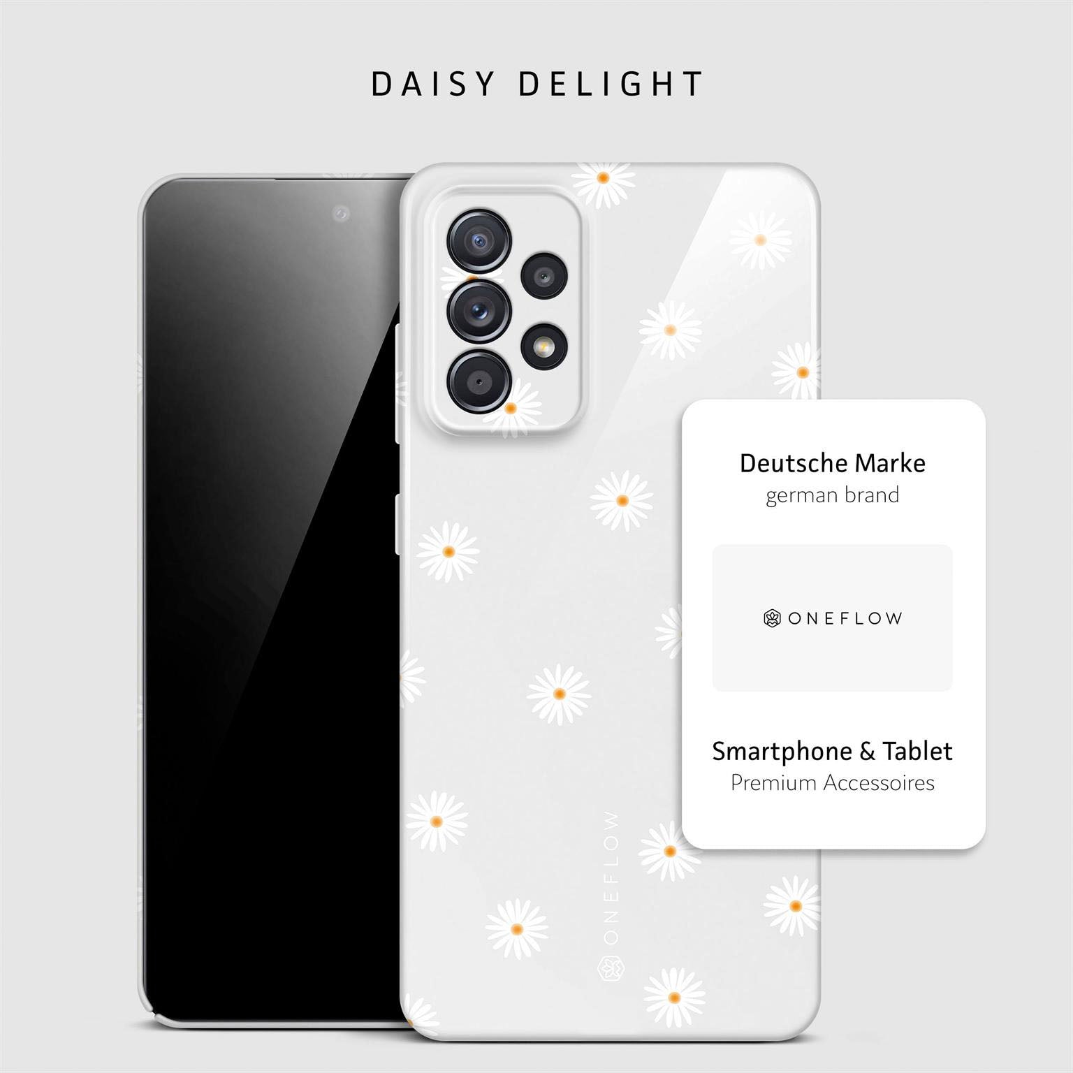 Splash Case für Samsung Galaxy A52s 5G in der Farbe Daisy Delight (Weiß)