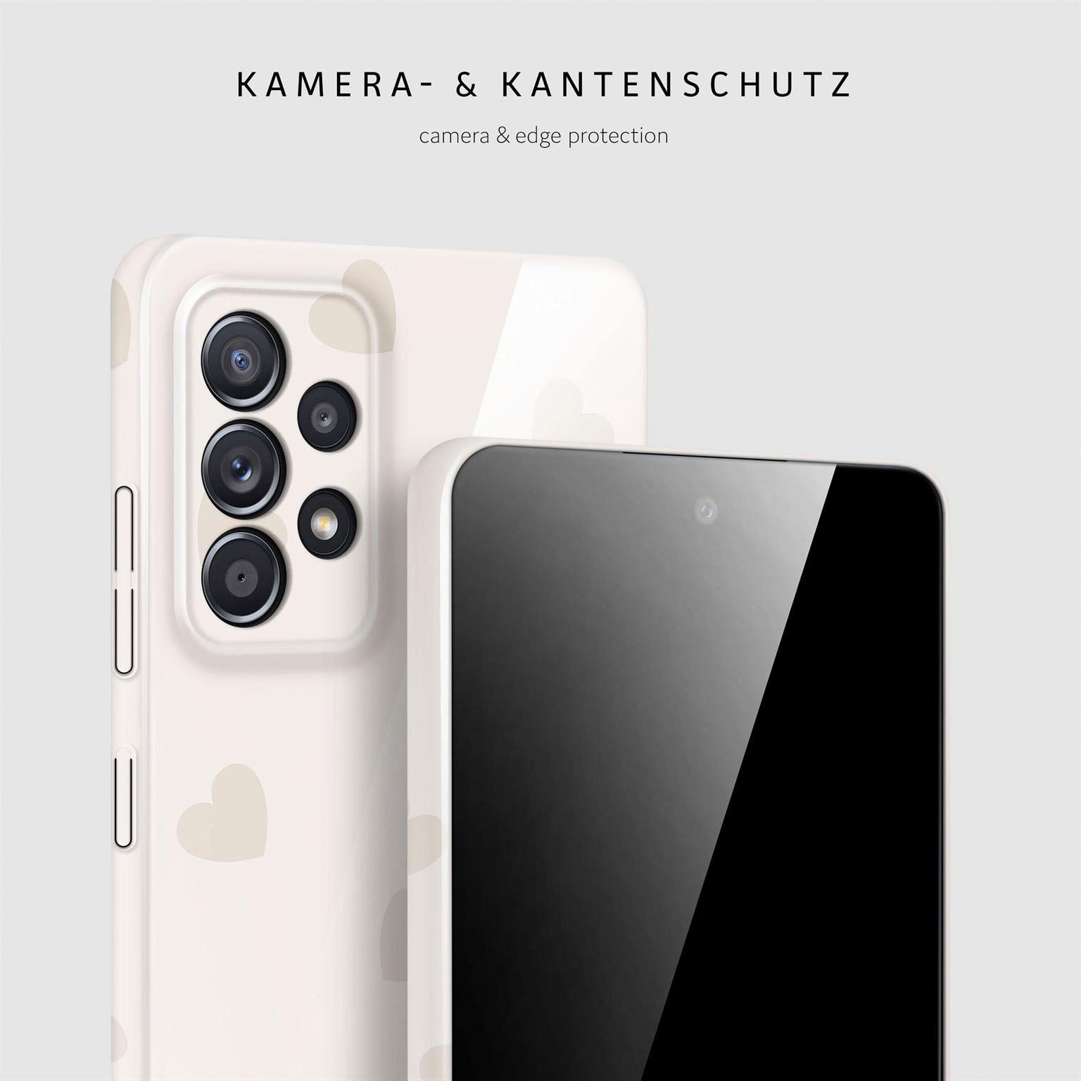 Splash Case für Samsung Galaxy A52s 5G in der Farbe Latte Love (Braun / Beige)