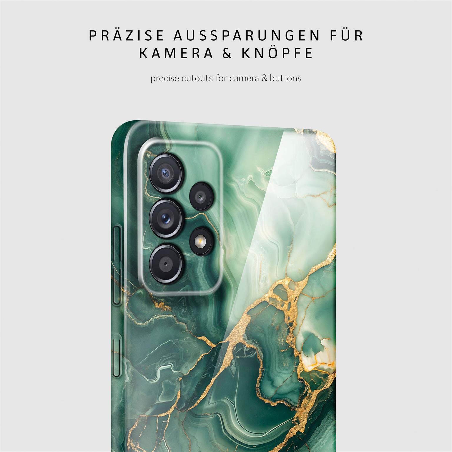 Bliss Cover für Samsung Galaxy A52s 5G in der Farbe Emerald Flow (Grün)