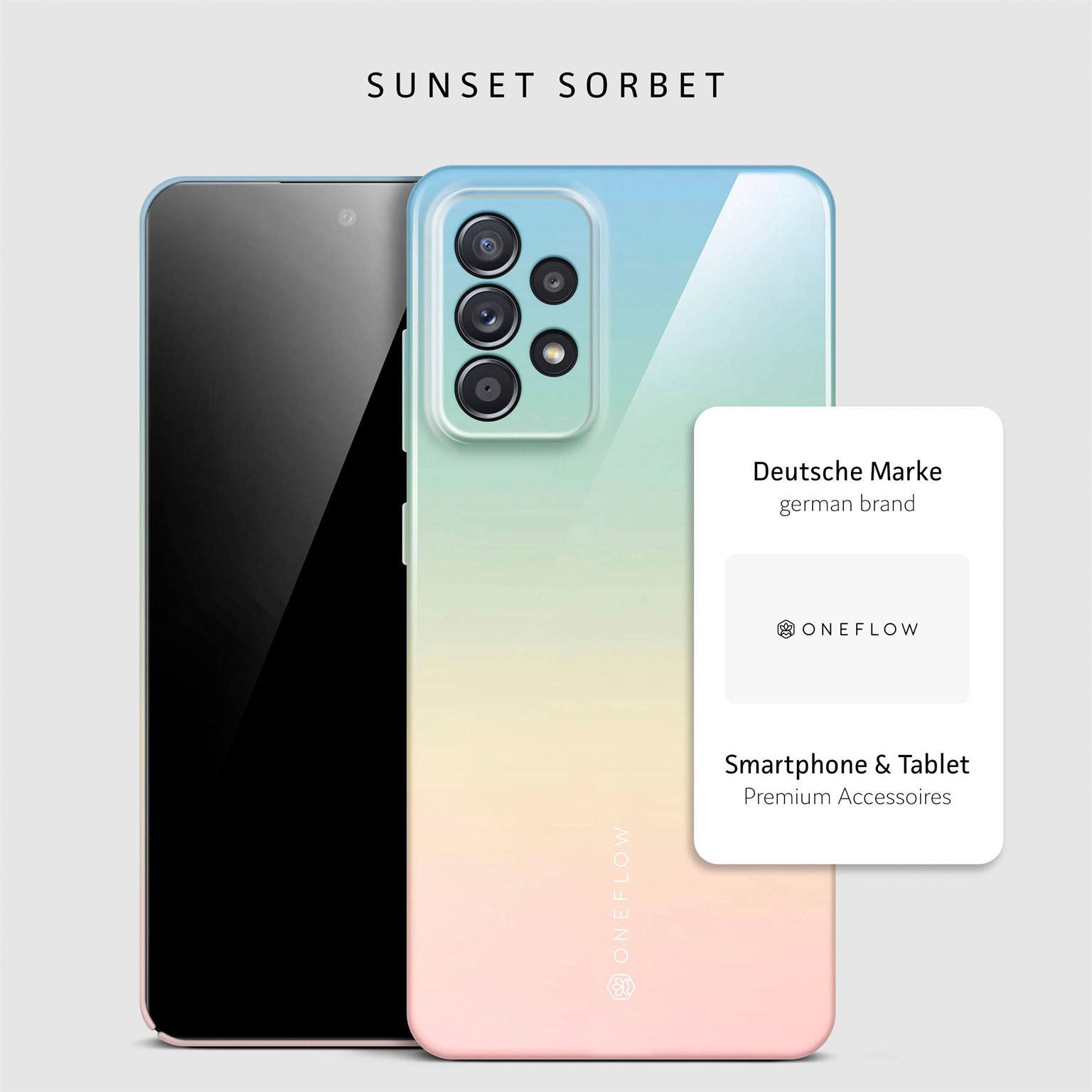 Splash Case für Samsung Galaxy A52s 5G in der Farbe Sunset Sorbet (Mehrfarbig (bunt))
