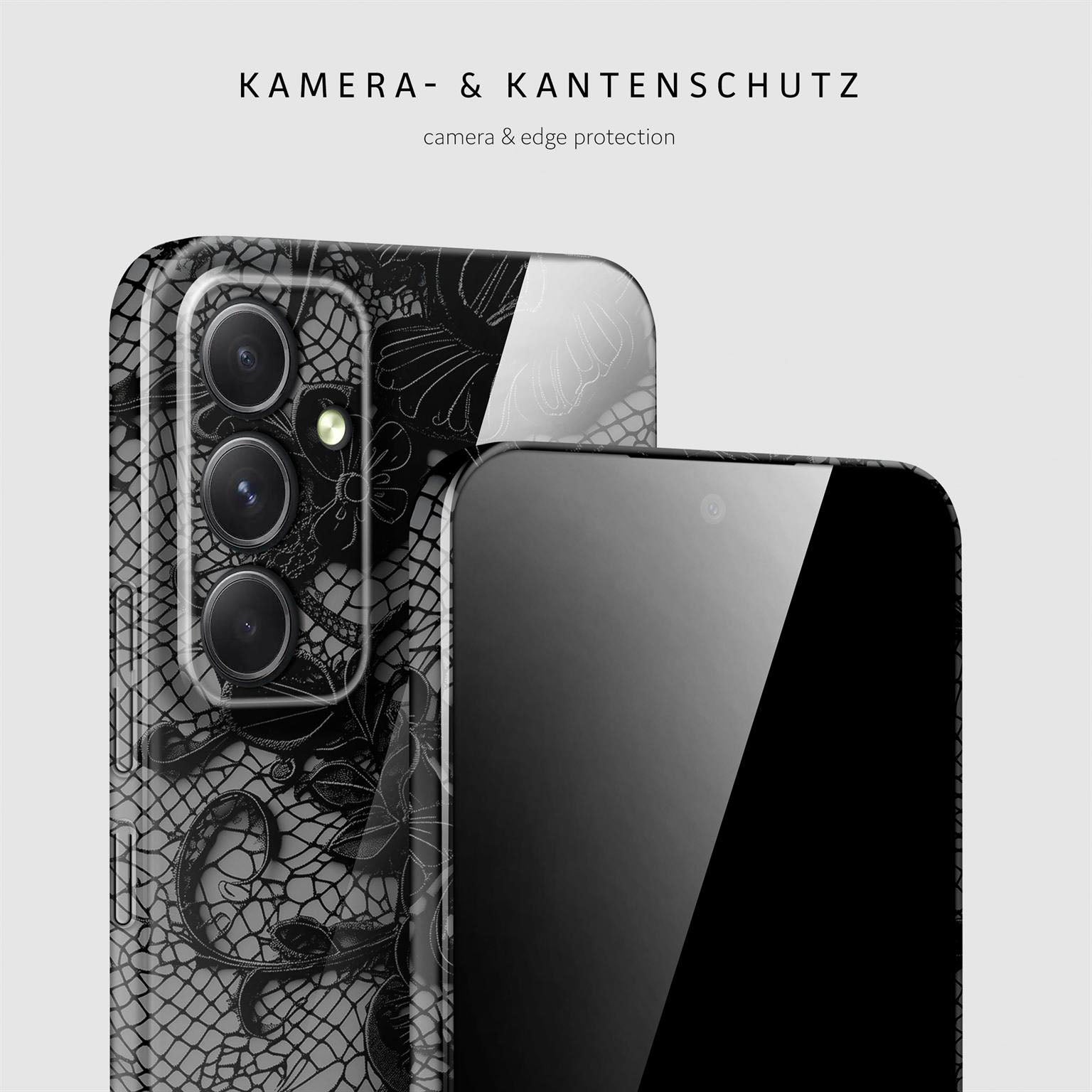 Splash Case für Samsung Galaxy A54 5G in der Farbe Delicate Dream (Schwarz)