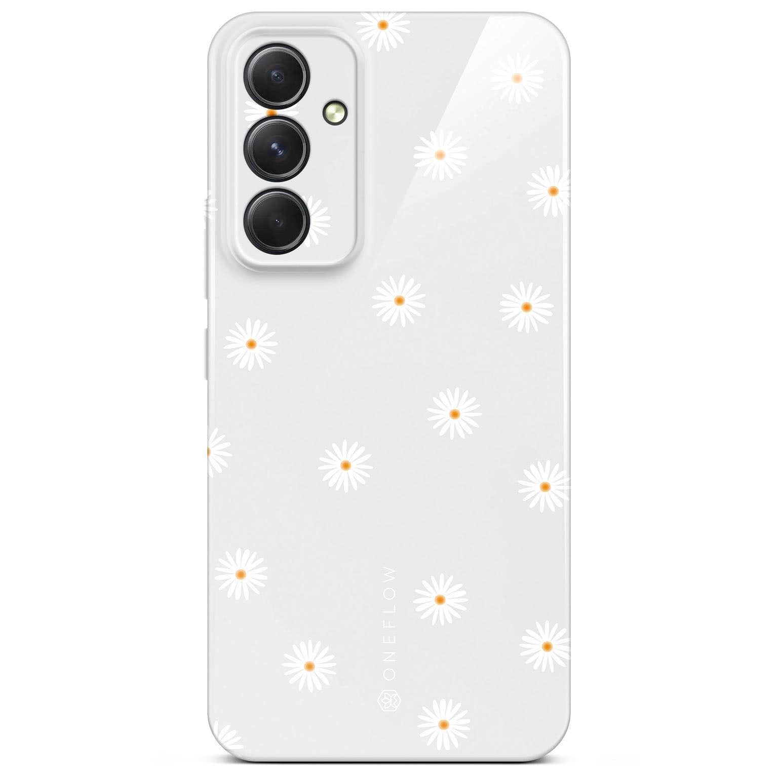 Splash Case für Samsung Galaxy A54 5G in der Farbe Daisy Delight (Weiß)