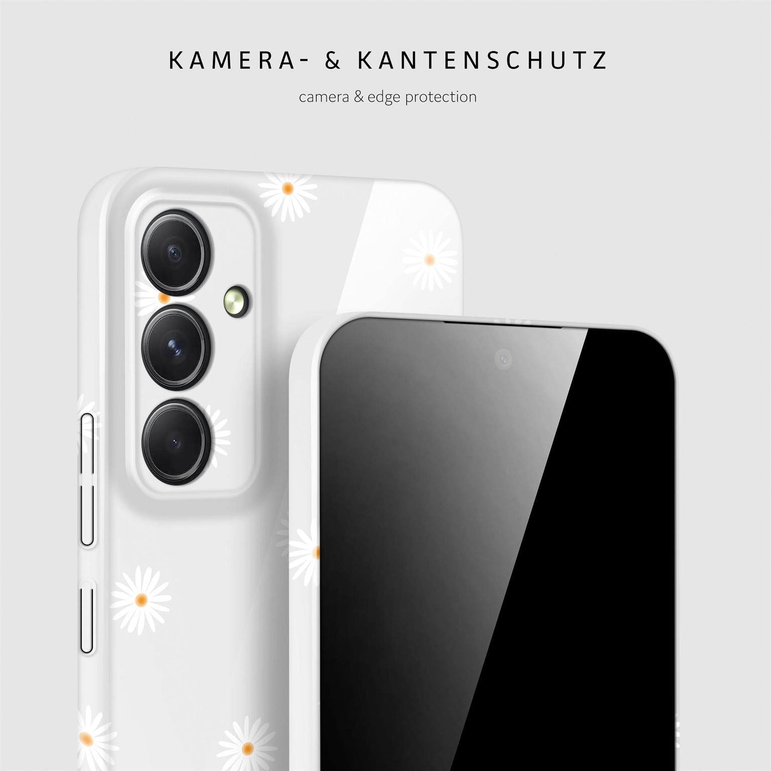 Splash Case für Samsung Galaxy A54 5G in der Farbe Daisy Delight (Weiß)