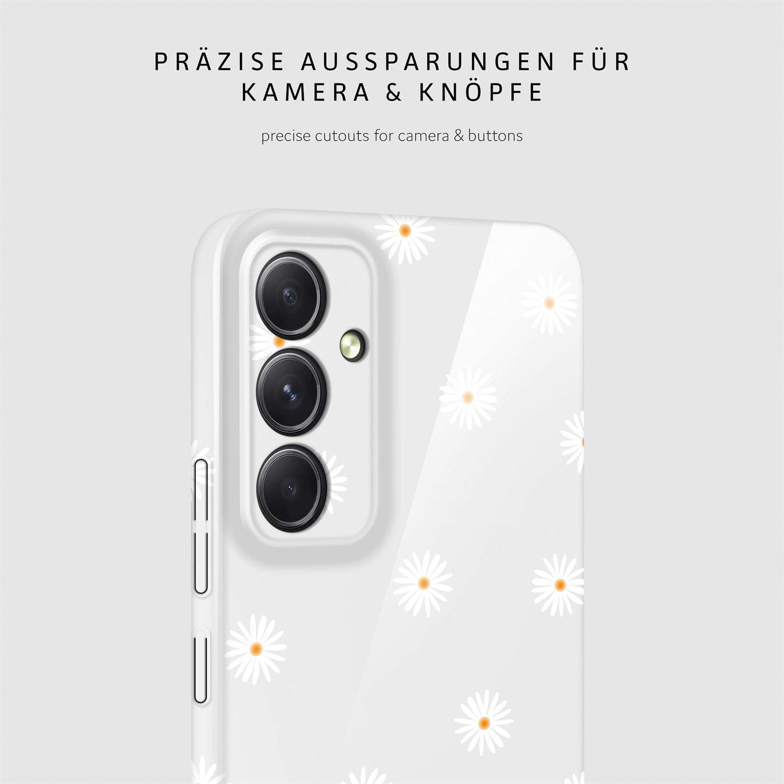 Splash Case für Samsung Galaxy A54 5G in der Farbe Daisy Delight (Weiß)