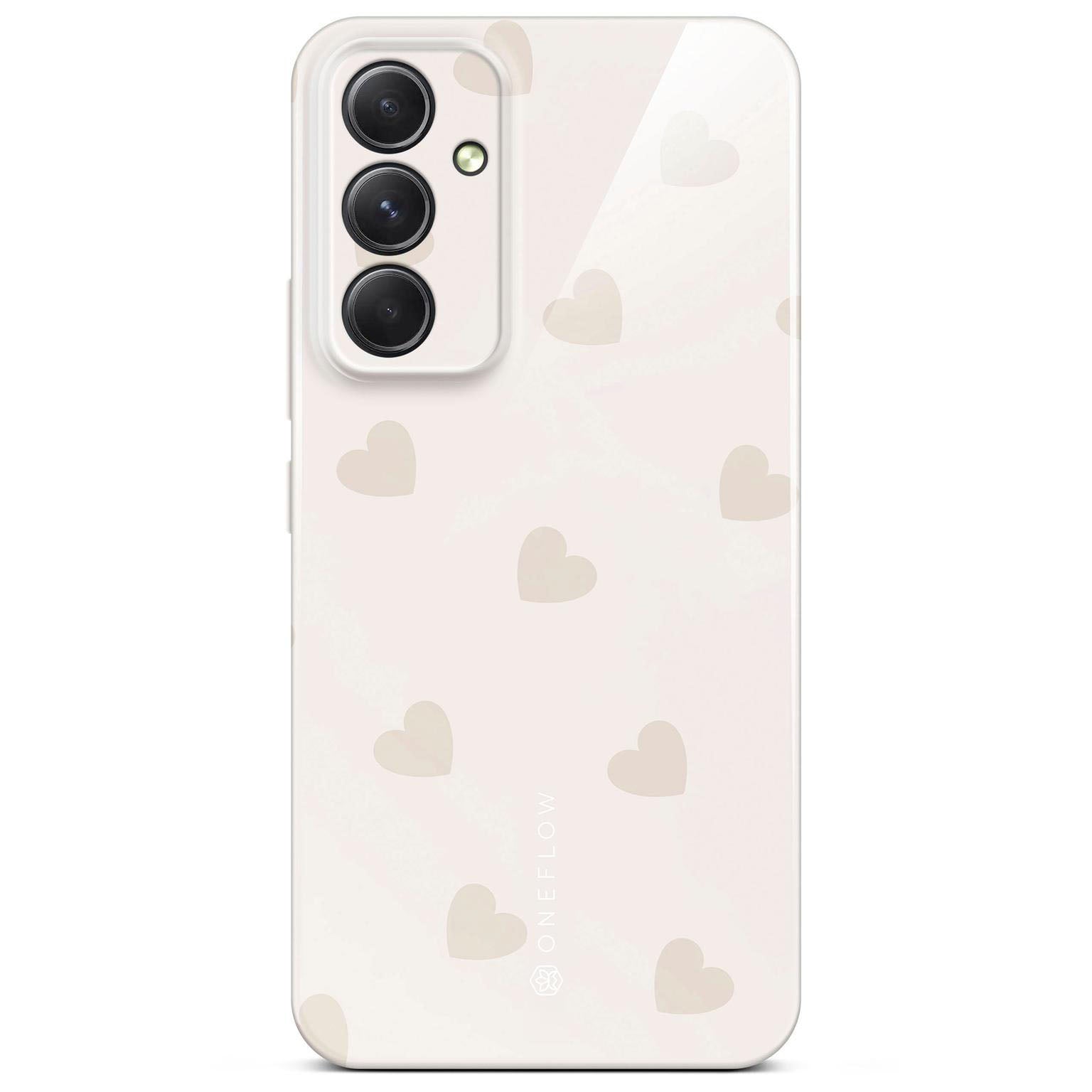 Splash Case für Samsung Galaxy A54 5G in der Farbe Latte Love (Braun / Beige)
