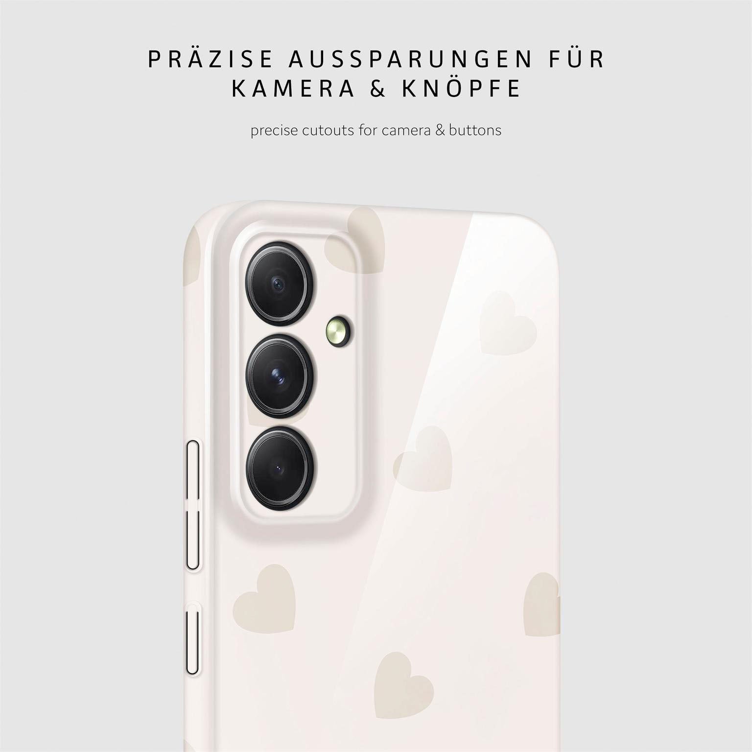 Splash Case für Samsung Galaxy A54 5G in der Farbe Latte Love (Braun / Beige)