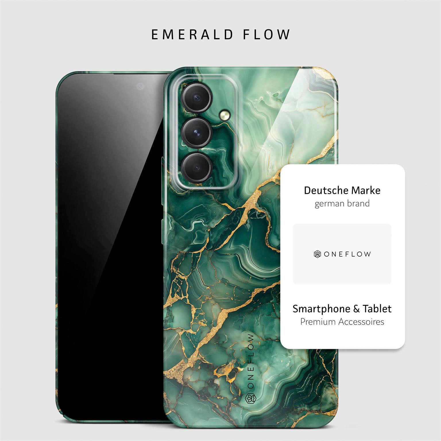 Bliss Cover für Samsung Galaxy A54 5G in der Farbe Emerald Flow (Grün)