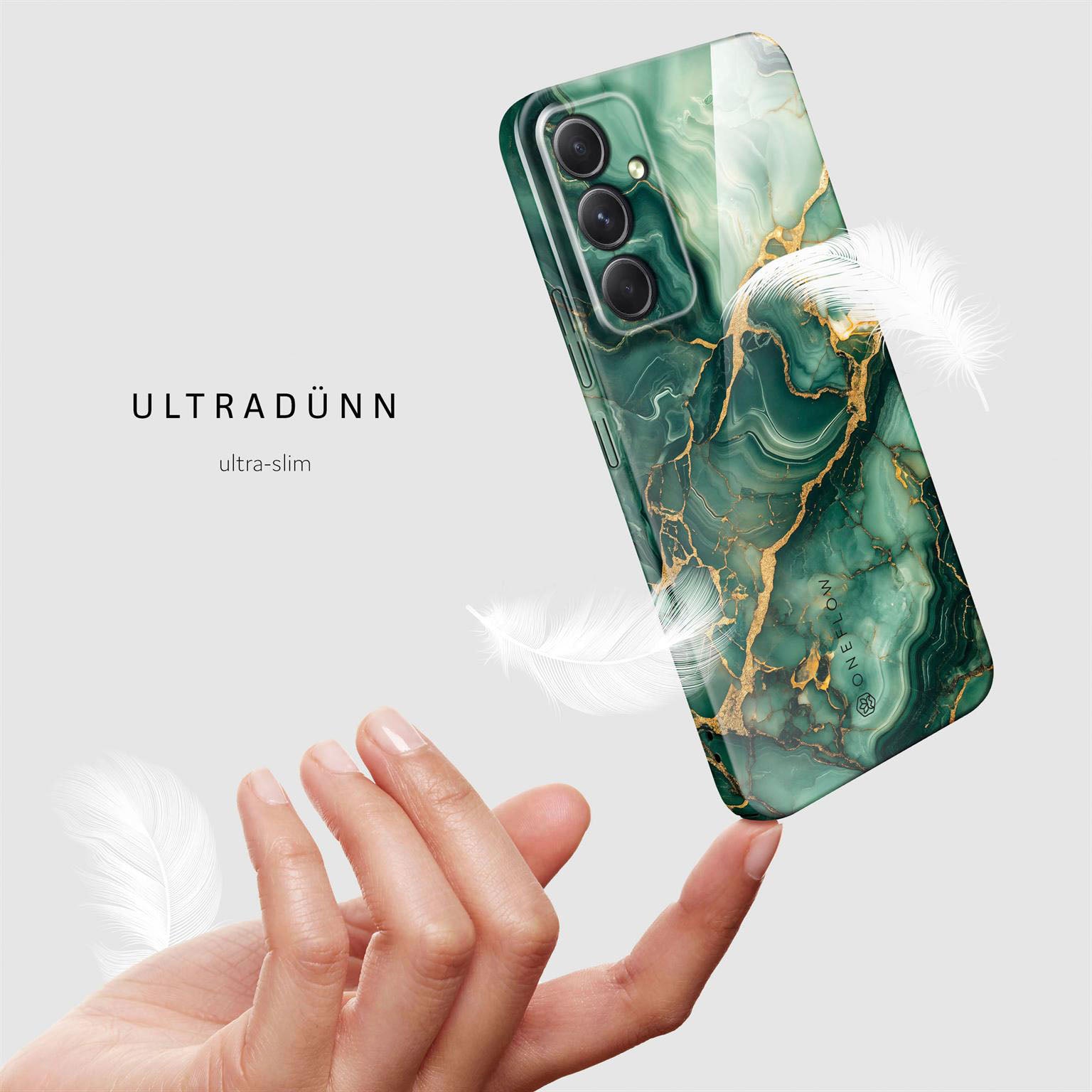 Bliss Cover für Samsung Galaxy A54 5G in der Farbe Emerald Flow (Grün)
