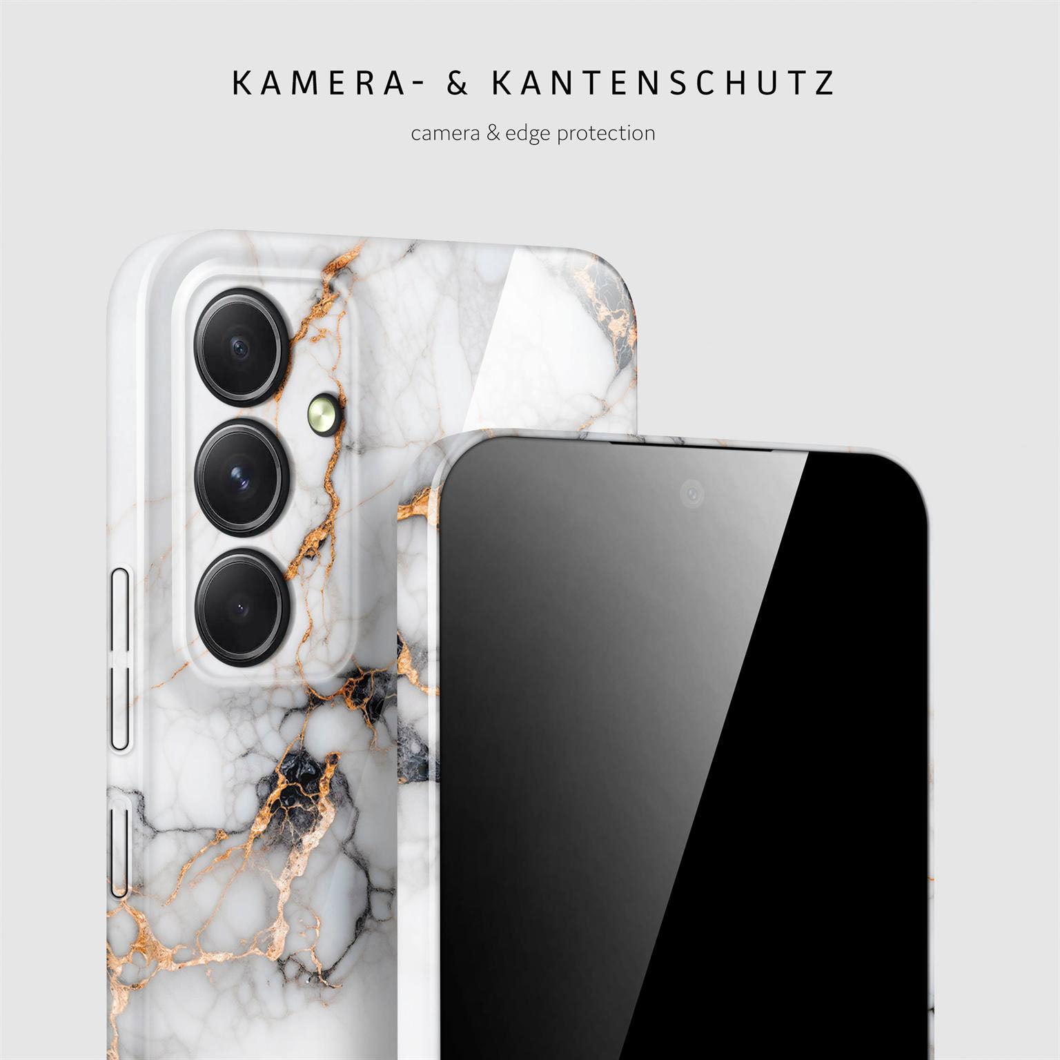 Bliss Cover für Samsung Galaxy A54 5G in der Farbe Marble Veil (Weiß)