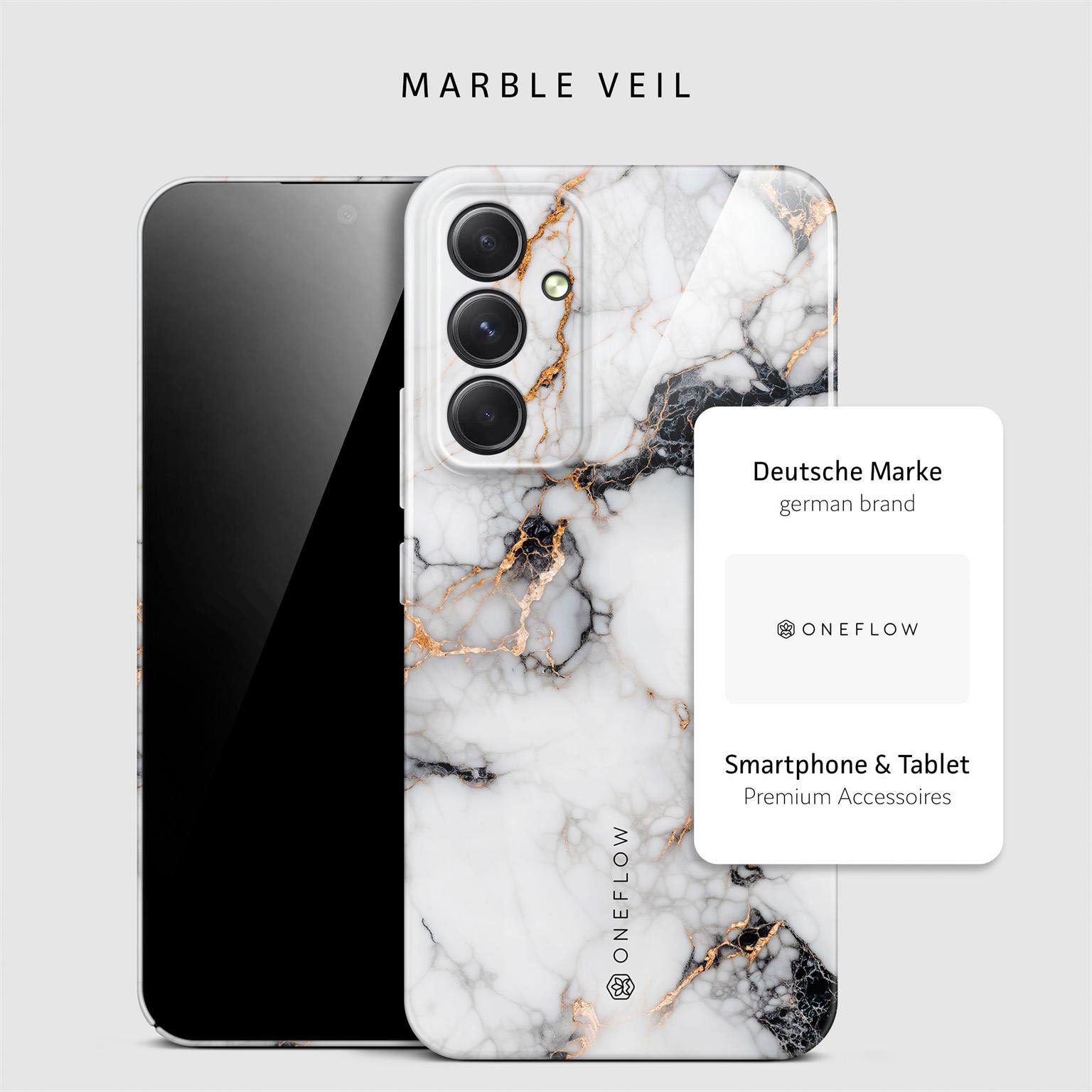 Bliss Cover für Samsung Galaxy A54 5G in der Farbe Marble Veil (Weiß)