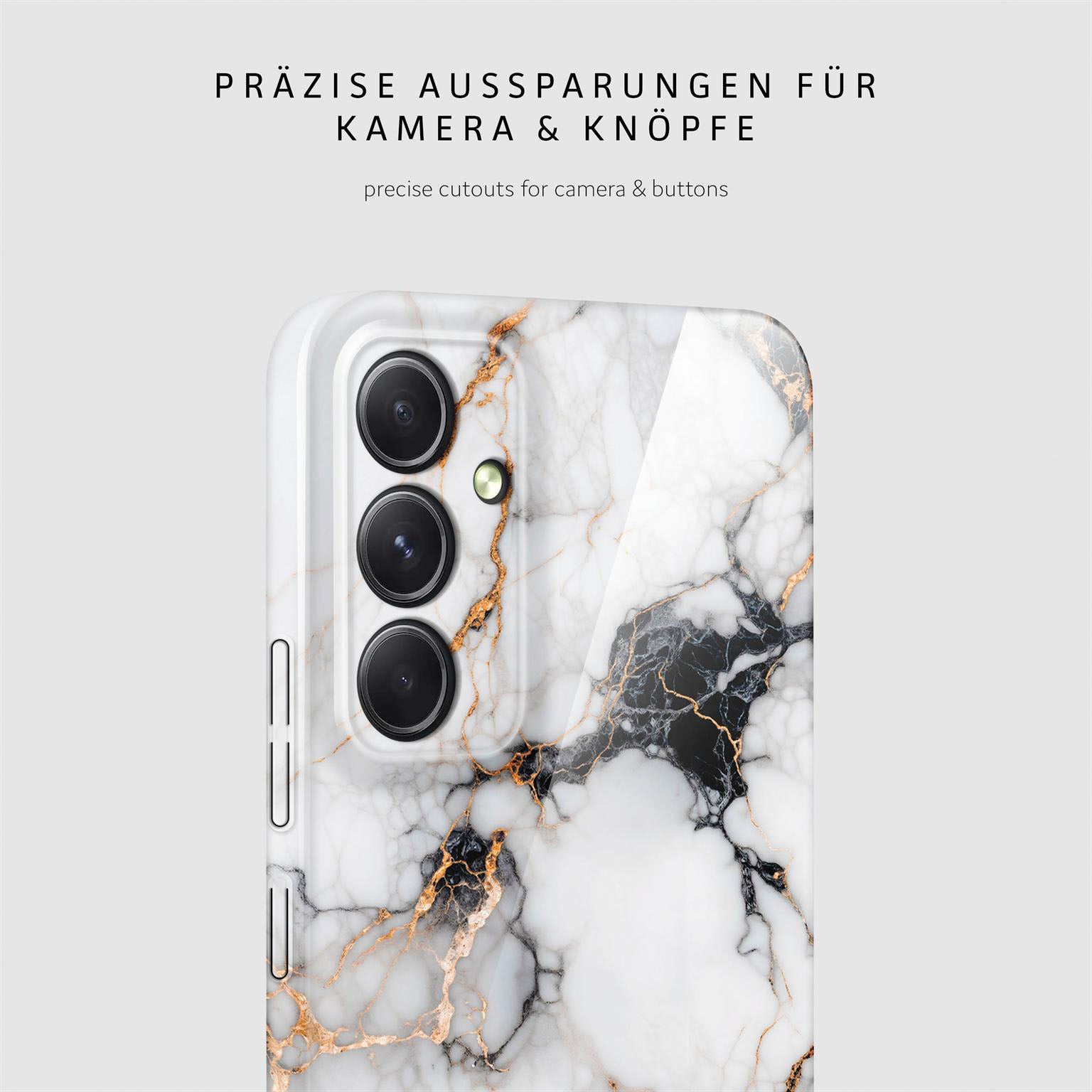 Bliss Cover für Samsung Galaxy A54 5G in der Farbe Marble Veil (Weiß)