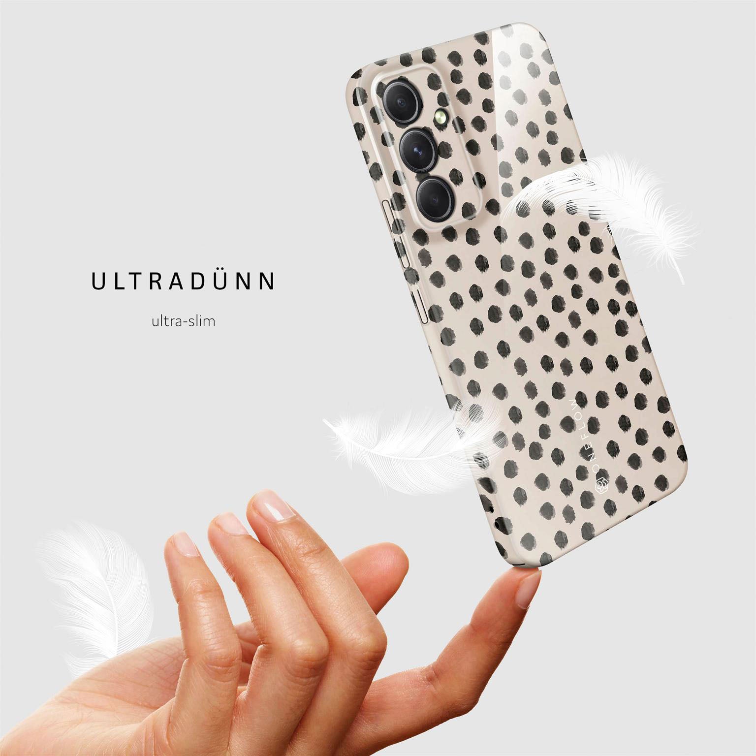 Splash Case für Samsung Galaxy A54 5G in der Farbe Cookies & Cream (Braun / Beige)