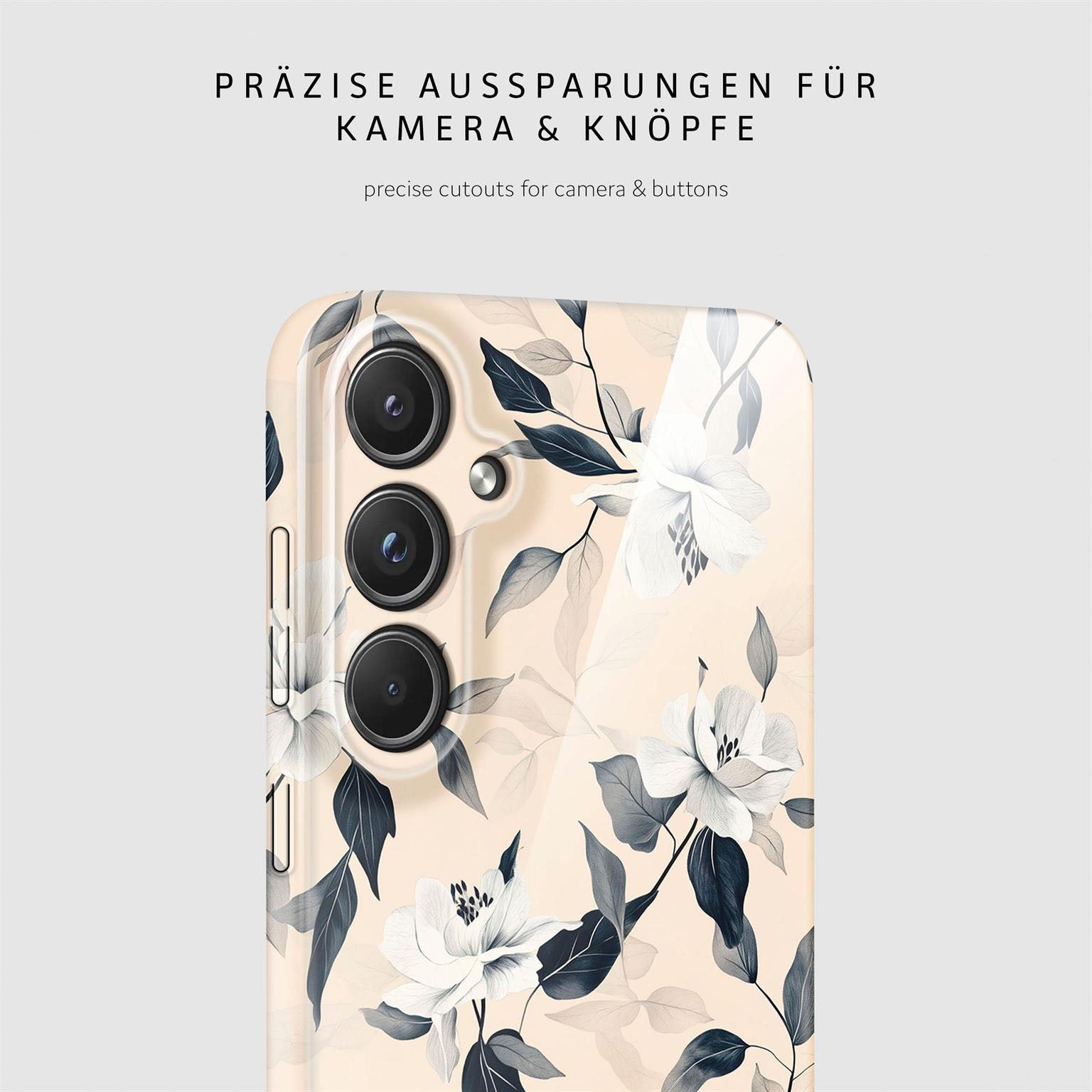 Flower Cover für Samsung Galaxy A55 5G in der Farbe Eternal Garden (Blau)