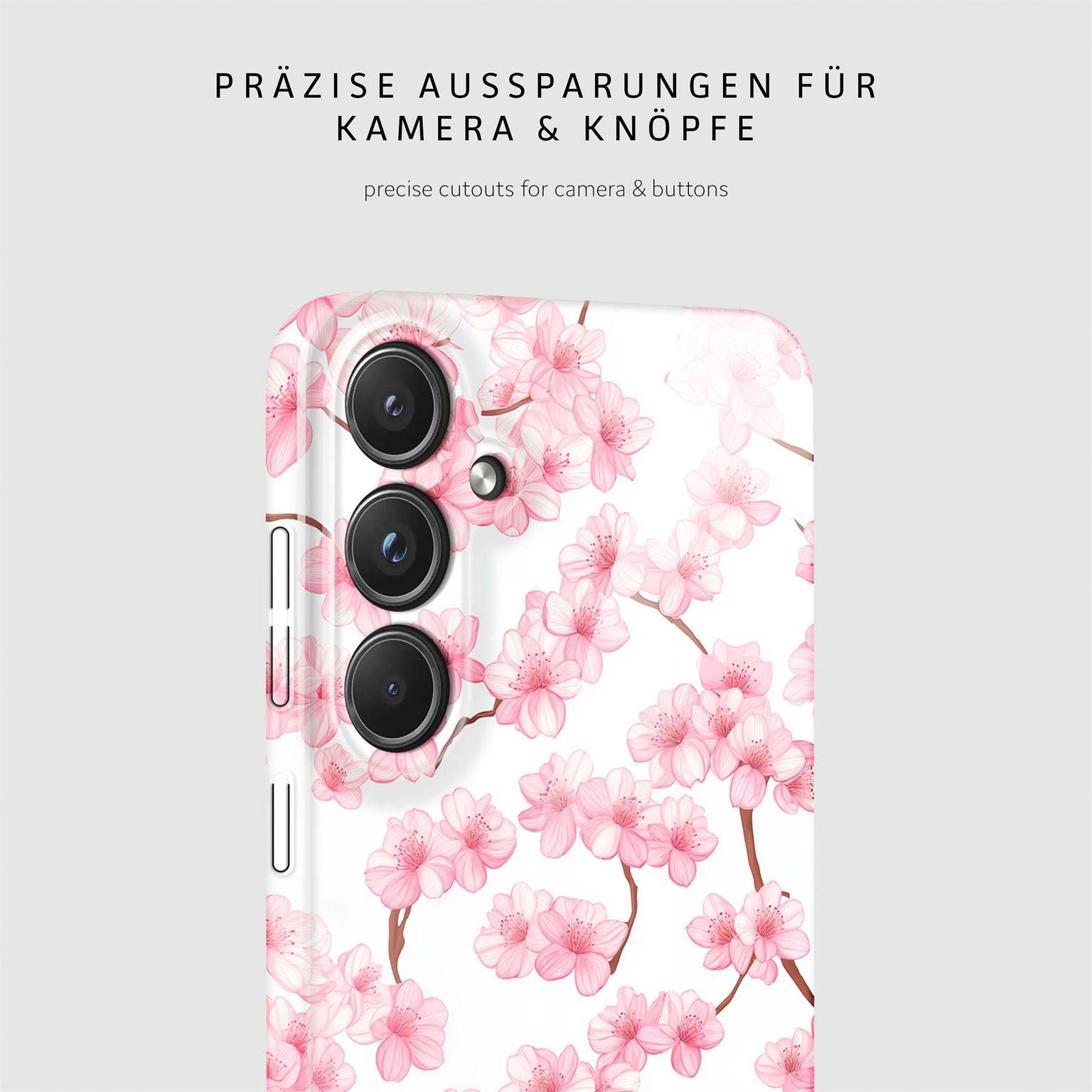 Flower Cover für Samsung Galaxy A55 5G in der Farbe Sakura Breeze (Rosa / Pink)